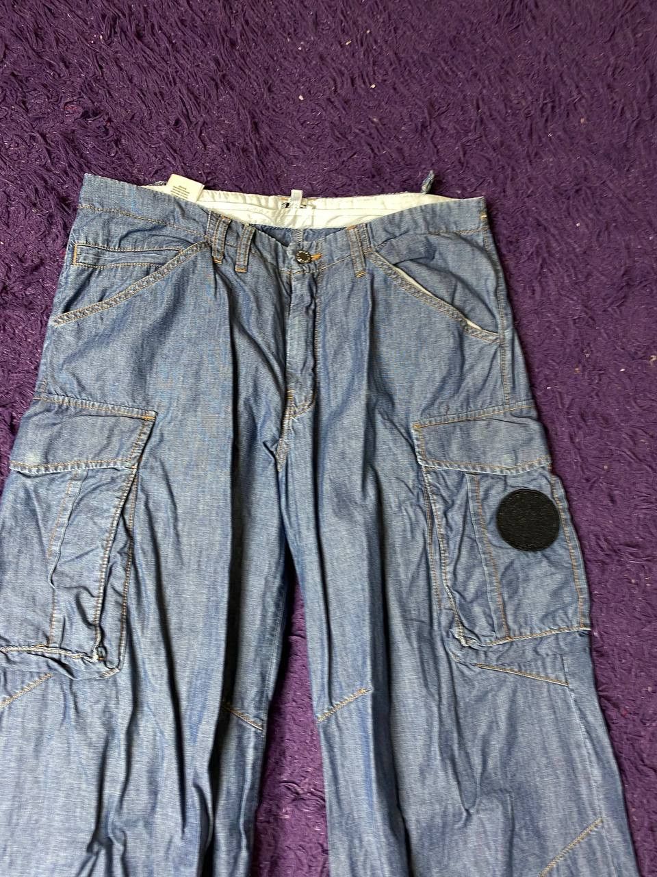 Ferre Vintage 90s Ferre Jeans crazy cargo denim pants with zippers Size 34" / US 12 / IT 48 - 14 Thumbnail