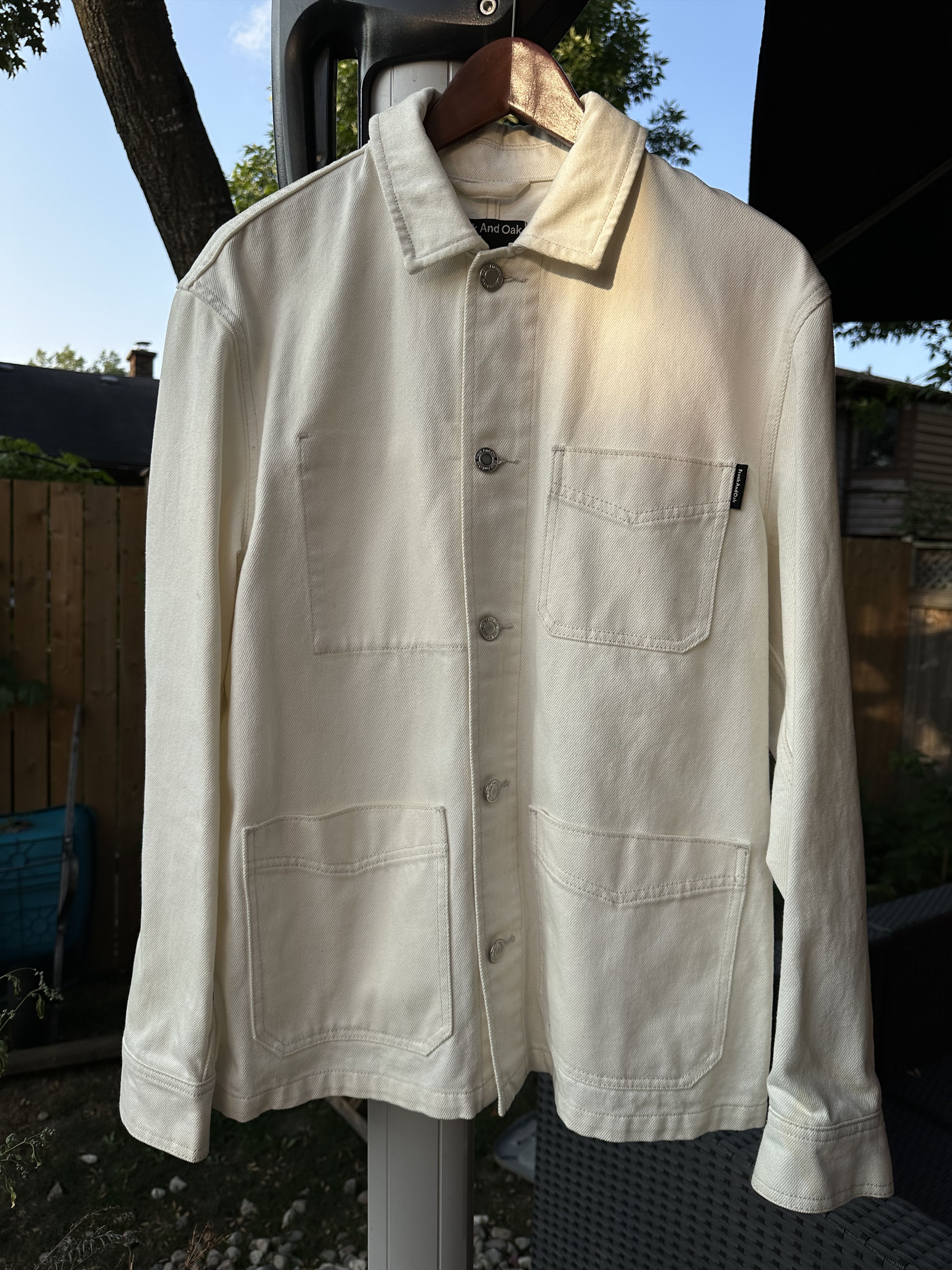 Frank & Oak Cotton-Hemp Denim Jacket Size US S / EU 44-46 / 1 - 1 Thumbnail