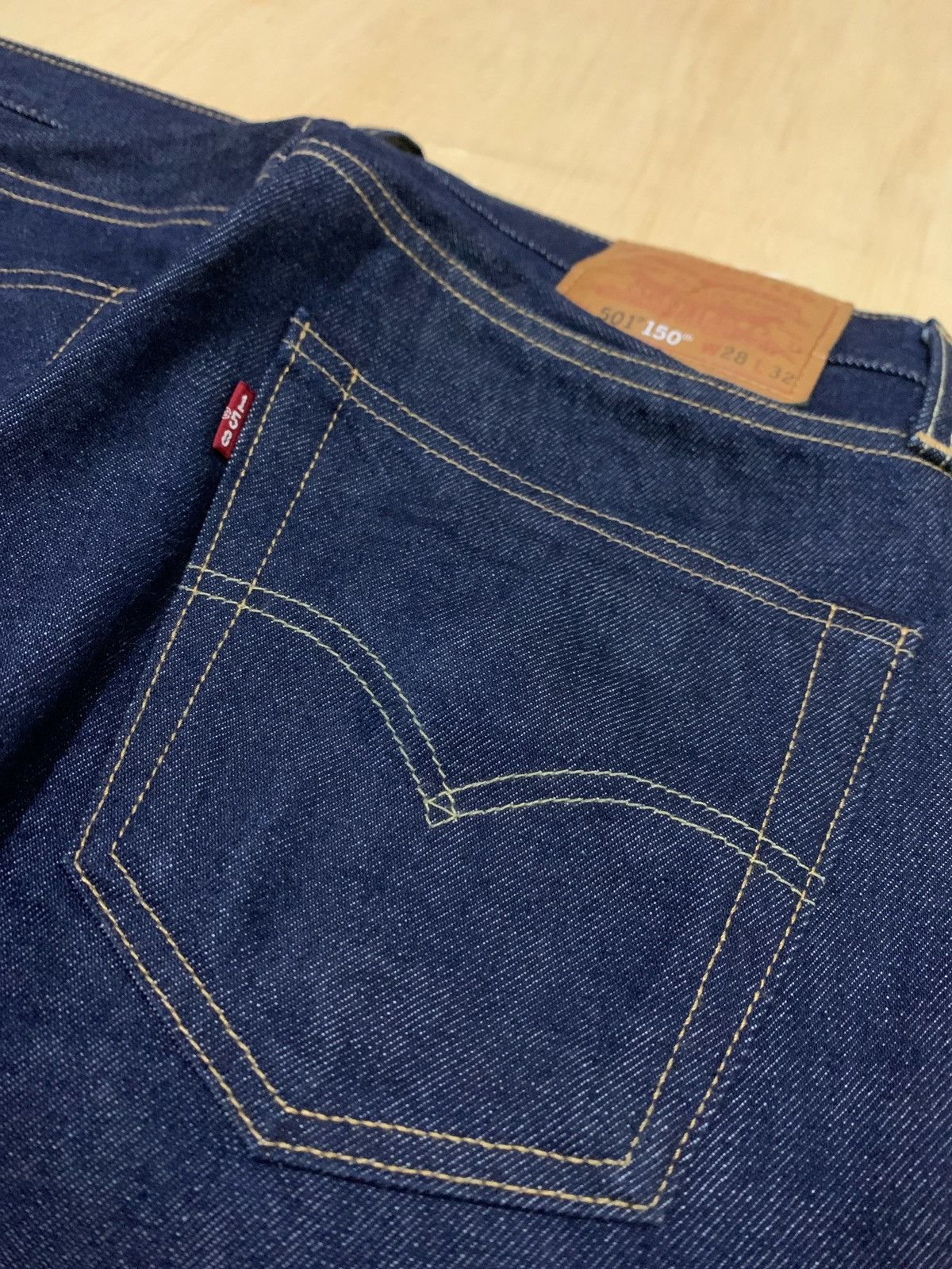 Japanese Brand × Levi's × Levi's Made & Crafted Levi's 501 150th Anniversary Selvedge Denim Jeans Size US 28 / EU 44 - 9 Thumbnail