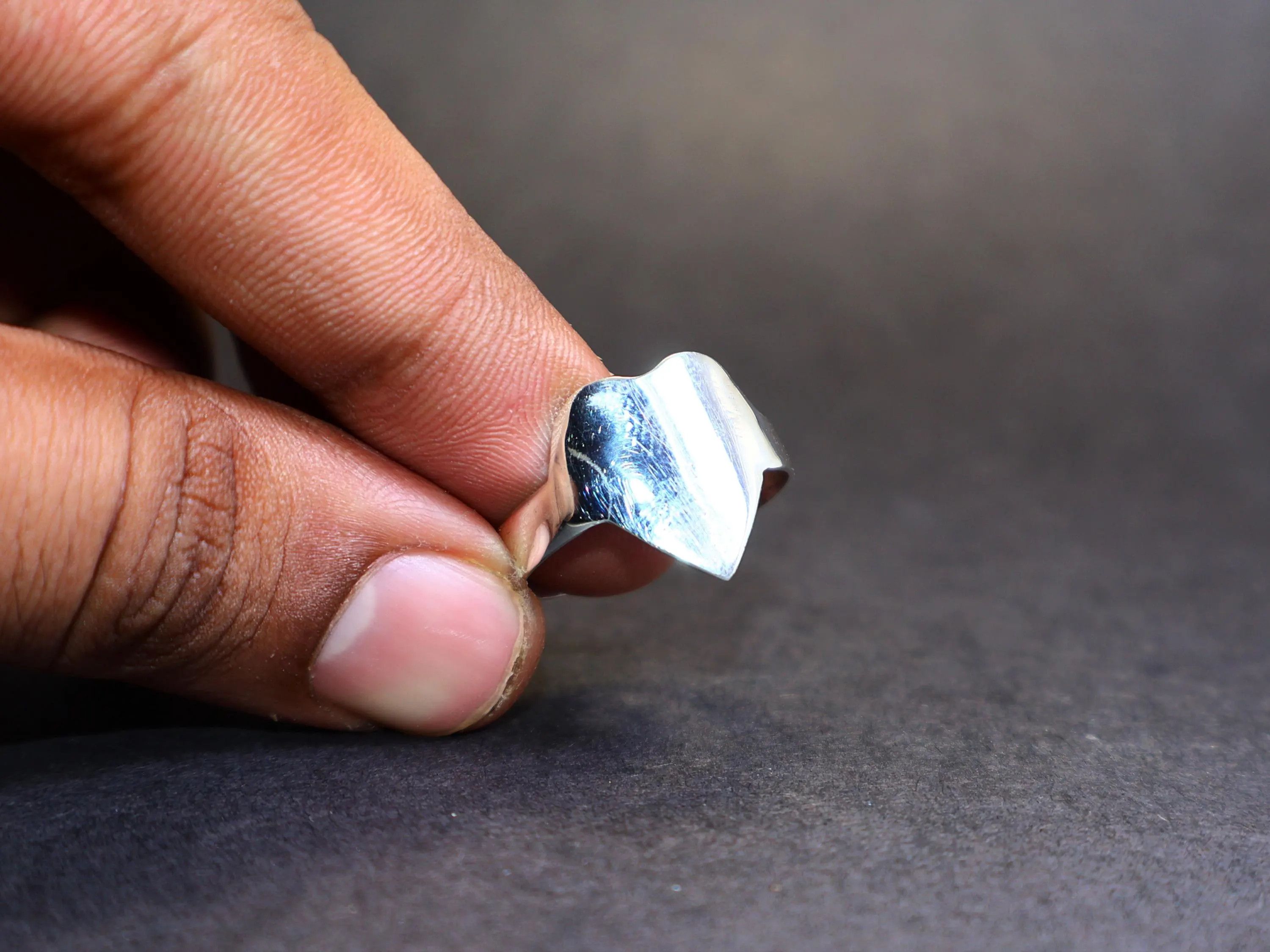 Handmade Heart Ring, Sterling Silver Ring, Silver Handmade Ring, Size ONE SIZE - 9 Thumbnail