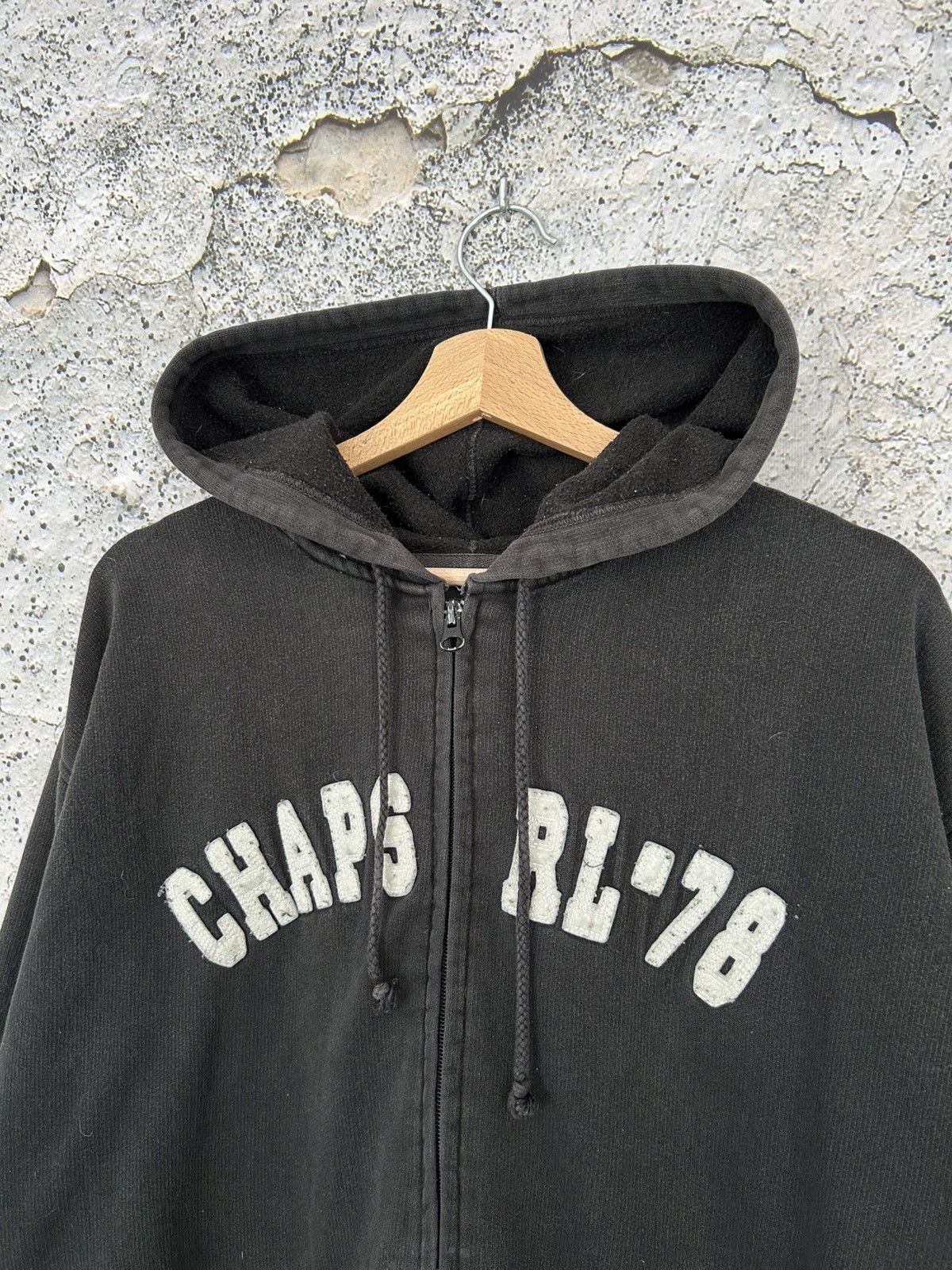 Chaps Ralph Lauren Vintage Chaps Ralph Lauren Black Zip Hoodie Baggy Rap 90s Size US M / EU 48-50 / 2 - 3 Thumbnail