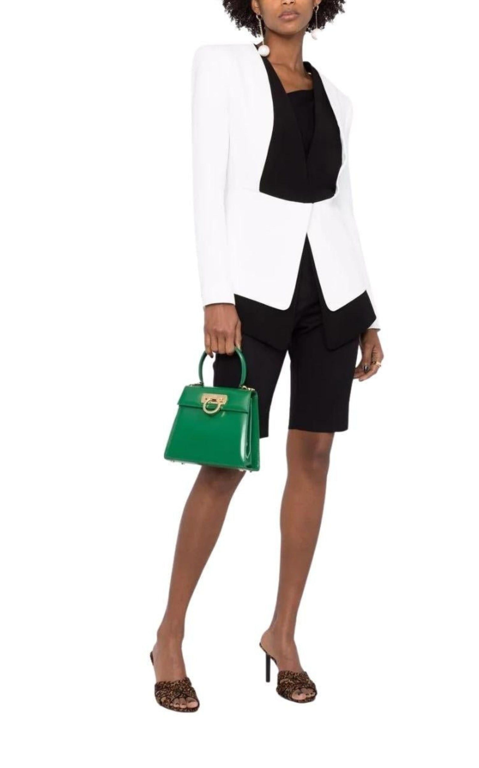 Balmain o1y0525 Blazer in White/Black Size XS / US 0-2 / IT 36-38 - 6 Thumbnail