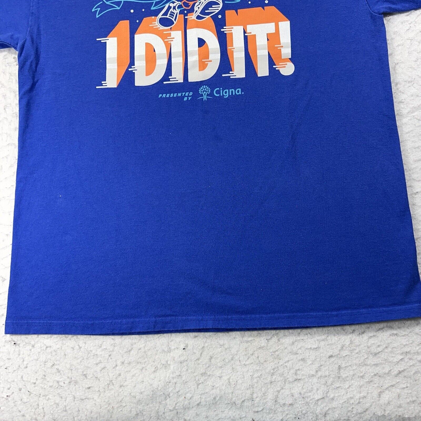 Hanes RunDisney Large Disney World 10K Race Blue Graphic T Shirt Size US L / EU 52-54 / 3 - 6 Thumbnail