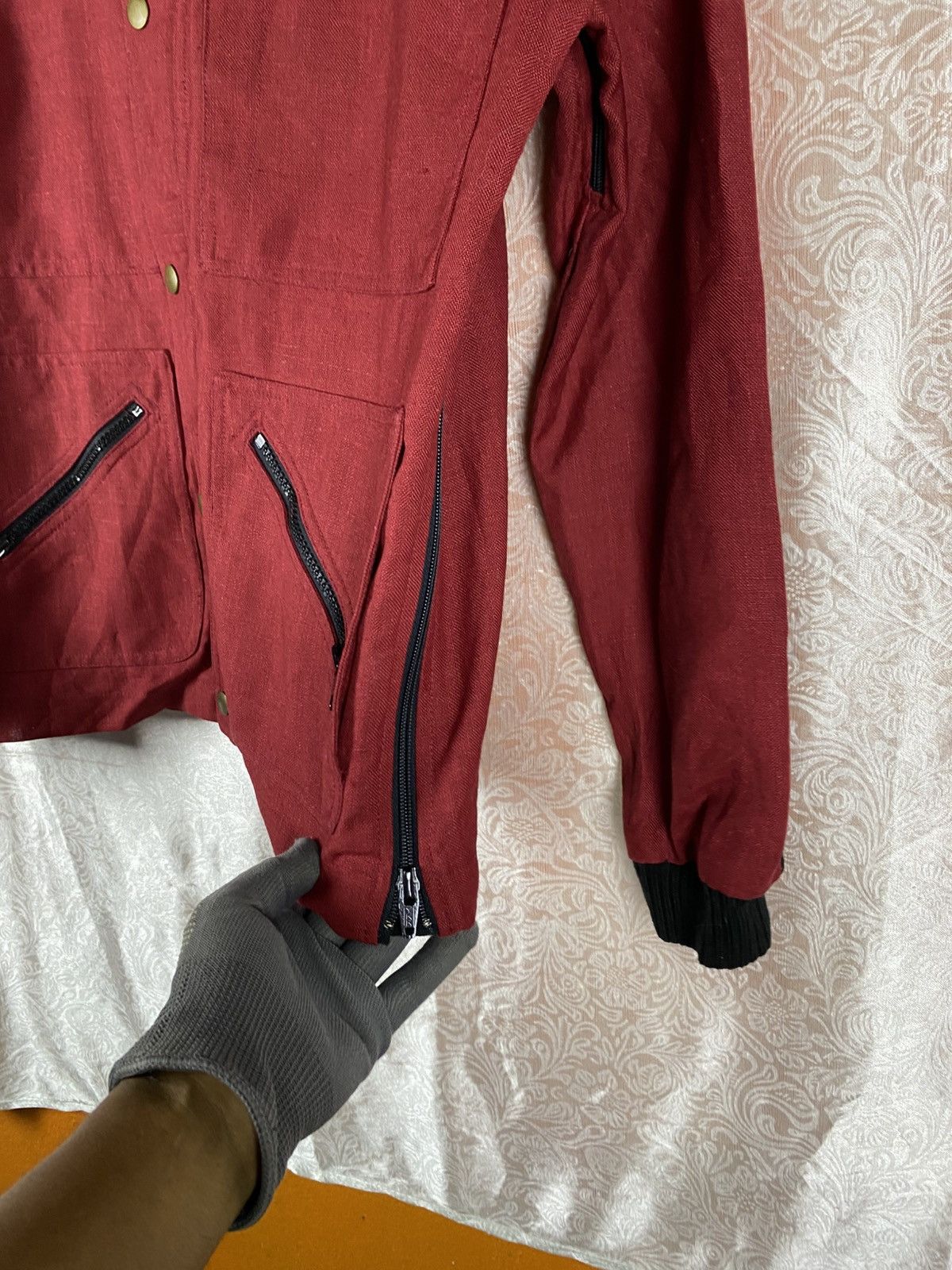 Fusalp Fusalp Vintage Ski Red Black Snap Button Utility Jacket Size US M / EU 48-50 / 2 - 7 Thumbnail