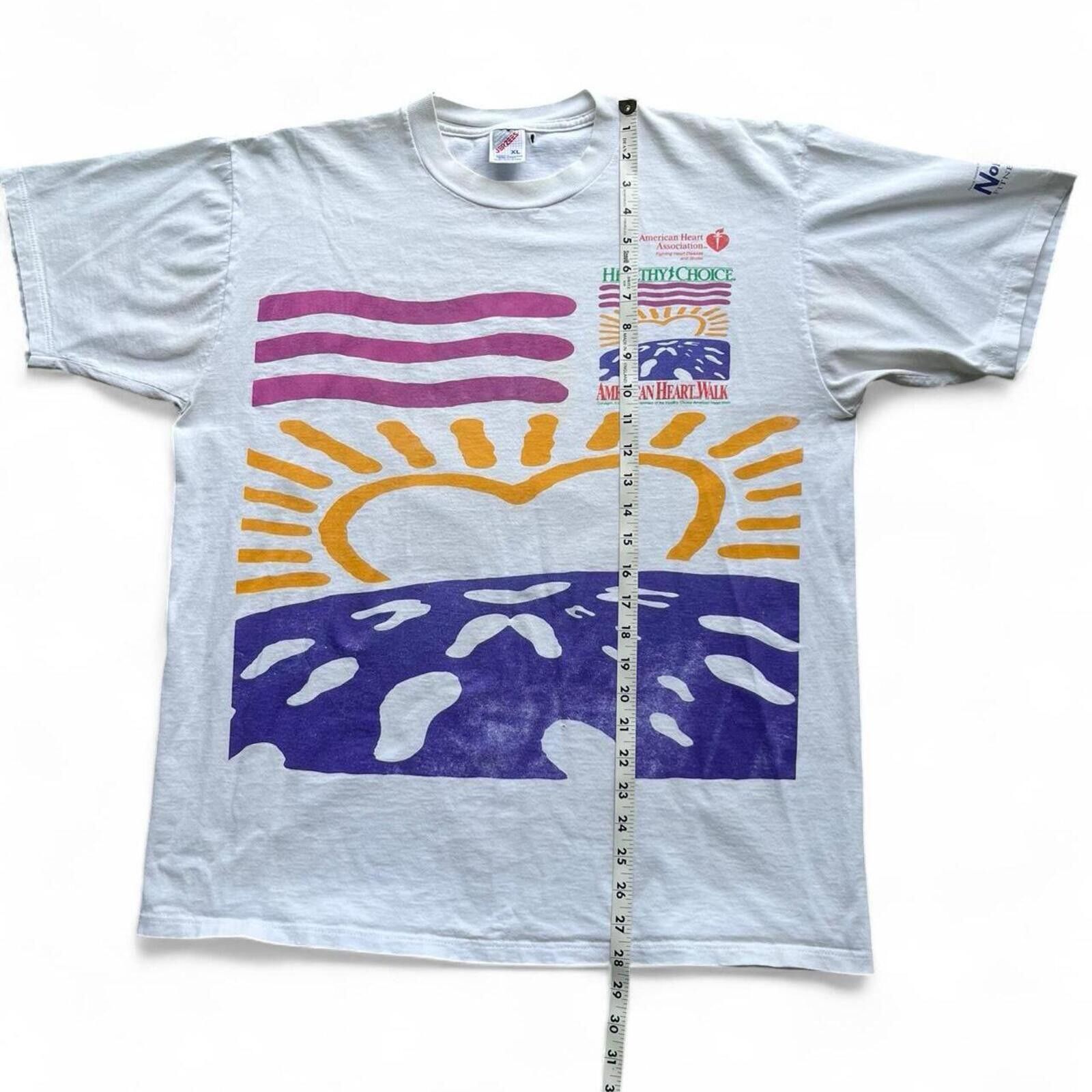 Jerzees American Heart Walk Double Sided Size Large T-Shirt Size XL Size US L / EU 52-54 / 3 - 7 Thumbnail