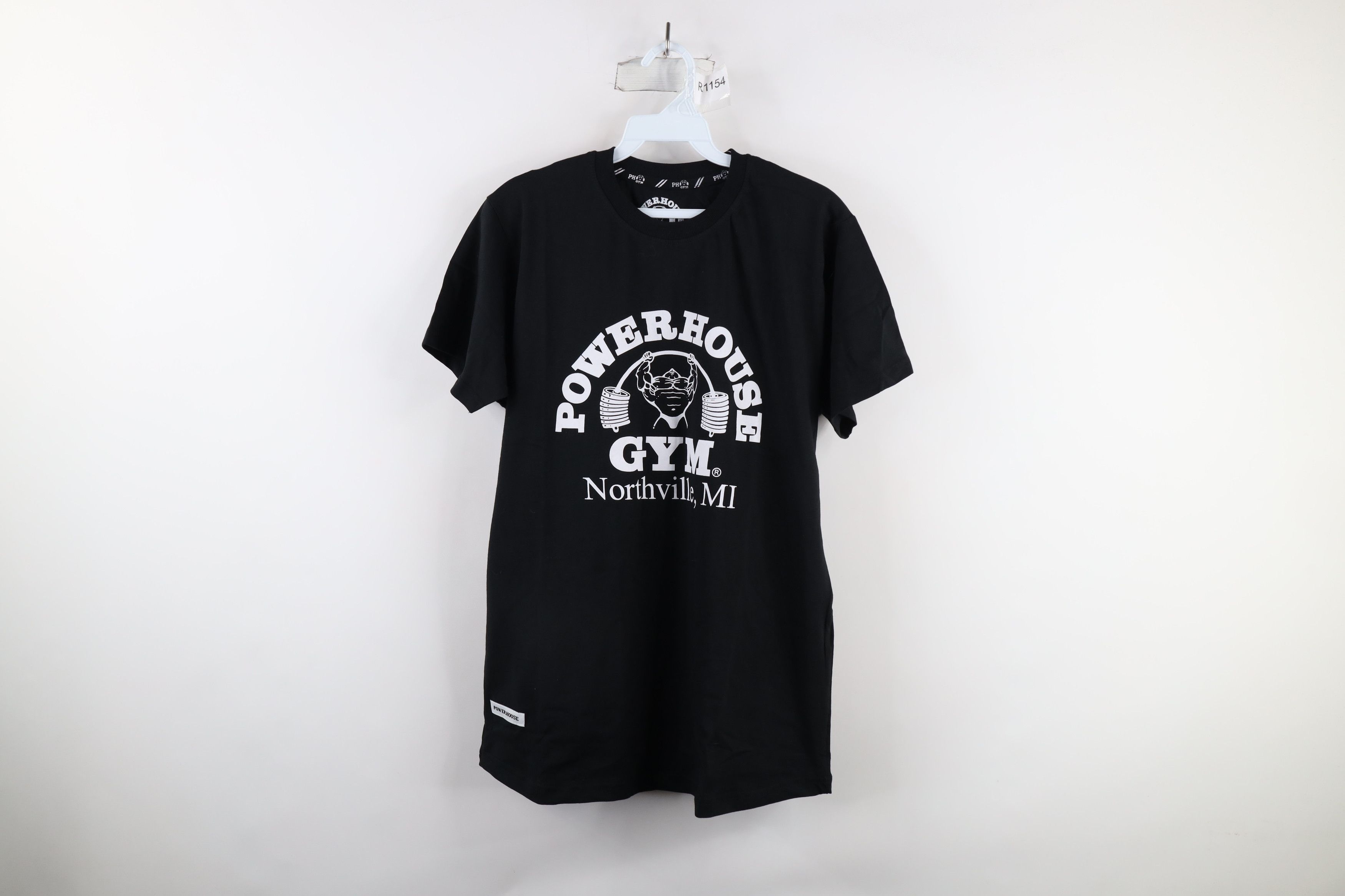 Vintage Deadstock Retro Powerhouse Gym Short Sleeve T-Shirt Black Size US S / EU 44-46 / 1 - 1 Thumbnail