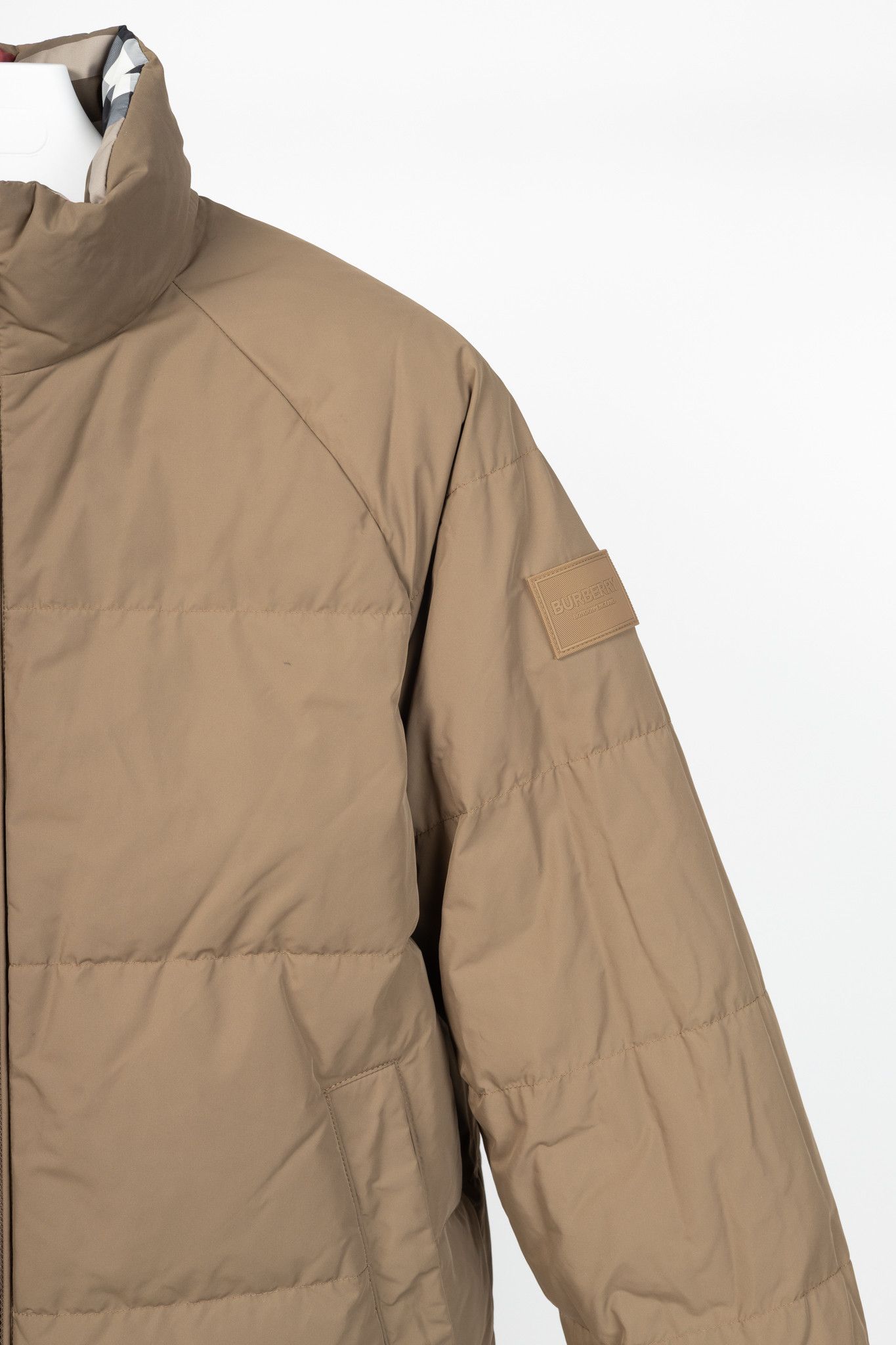 Burberry Burberry Iver Reversible Tan Check Down Puffer Jacket Size M / US 6-8 / IT 42-44 - 10 Thumbnail