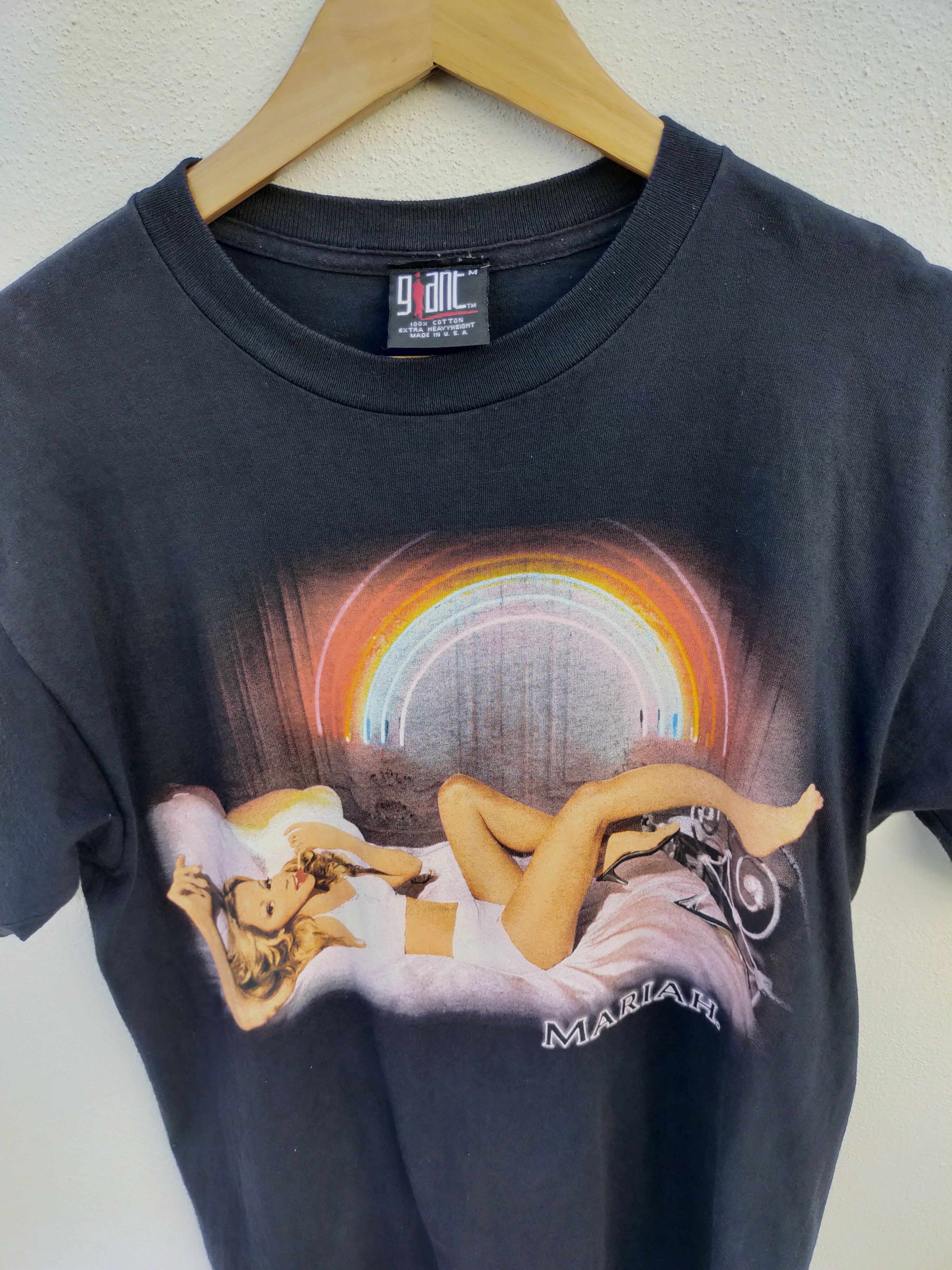 Band Tees × Vintage VINTAGE MARIAH CAREY RAINBOW TOUR T-SHIRT Size M / US 6-8 / IT 42-44 - 7 Thumbnail