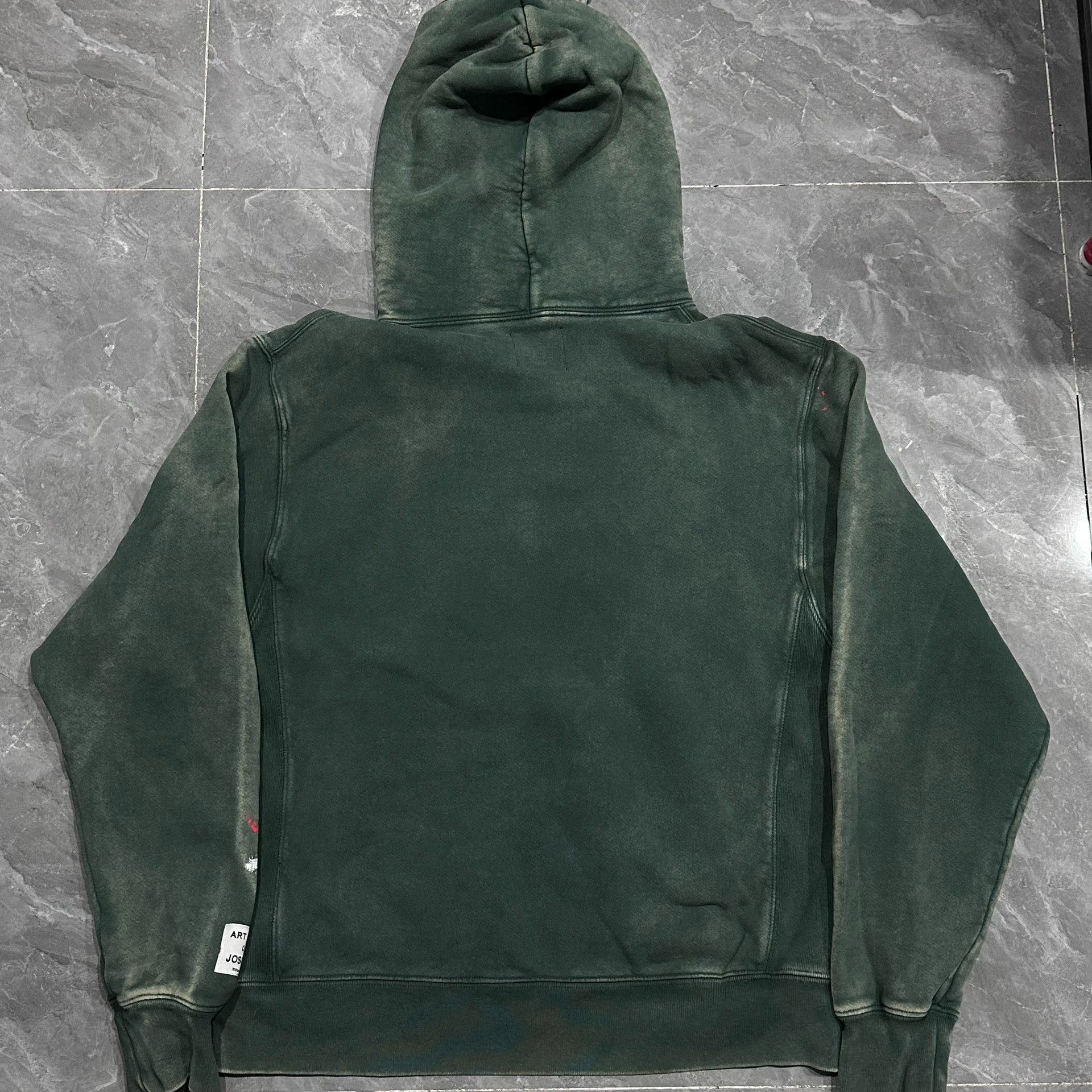 Gallery Dept. Gallery Dept Dark Green Splatter Paint Hoodie Size US M / EU 48-50 / 2 - 2 Thumbnail