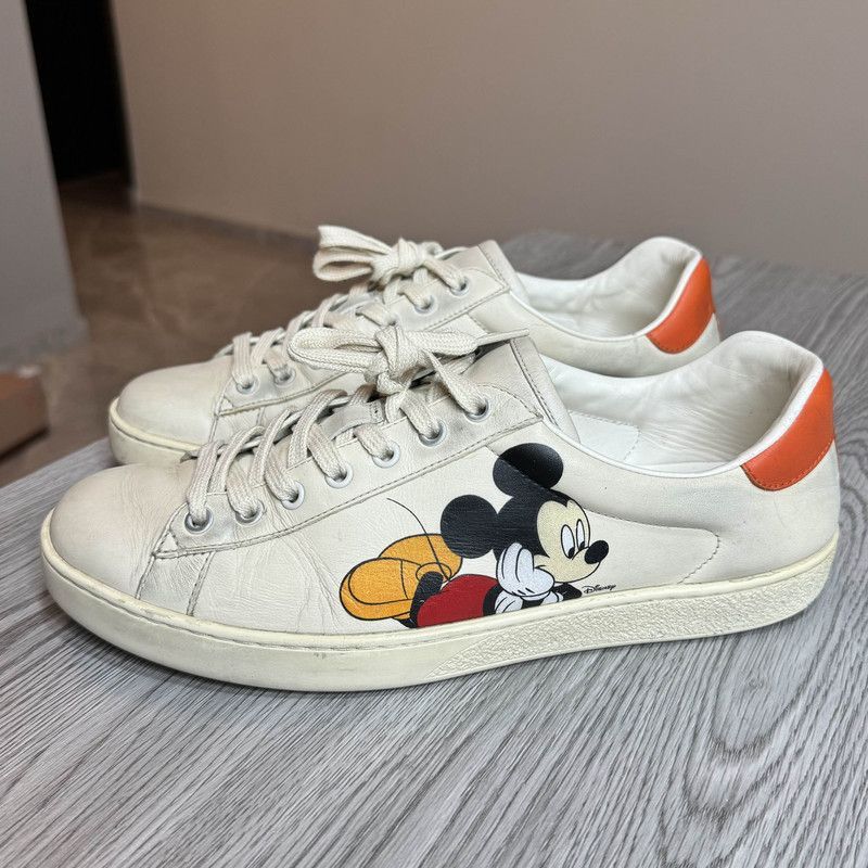 Gucci Gucci Mickey Mouse Ace Sneakers for Men Size US 8.5 / EU 41-42 - 1 Thumbnail