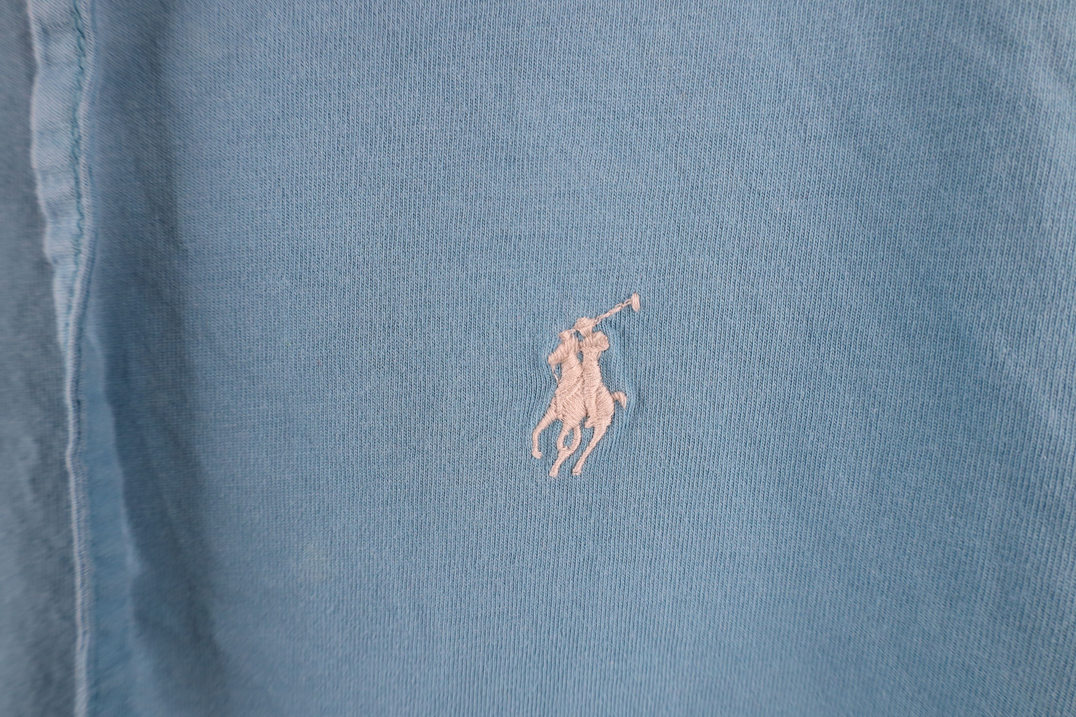 Ralph Lauren × Vintage Vintage Ralph Lauren Lightweight Long Sleeve Hoodie T-Shirt Size US L / EU 52-54 / 3 - 4 Thumbnail
