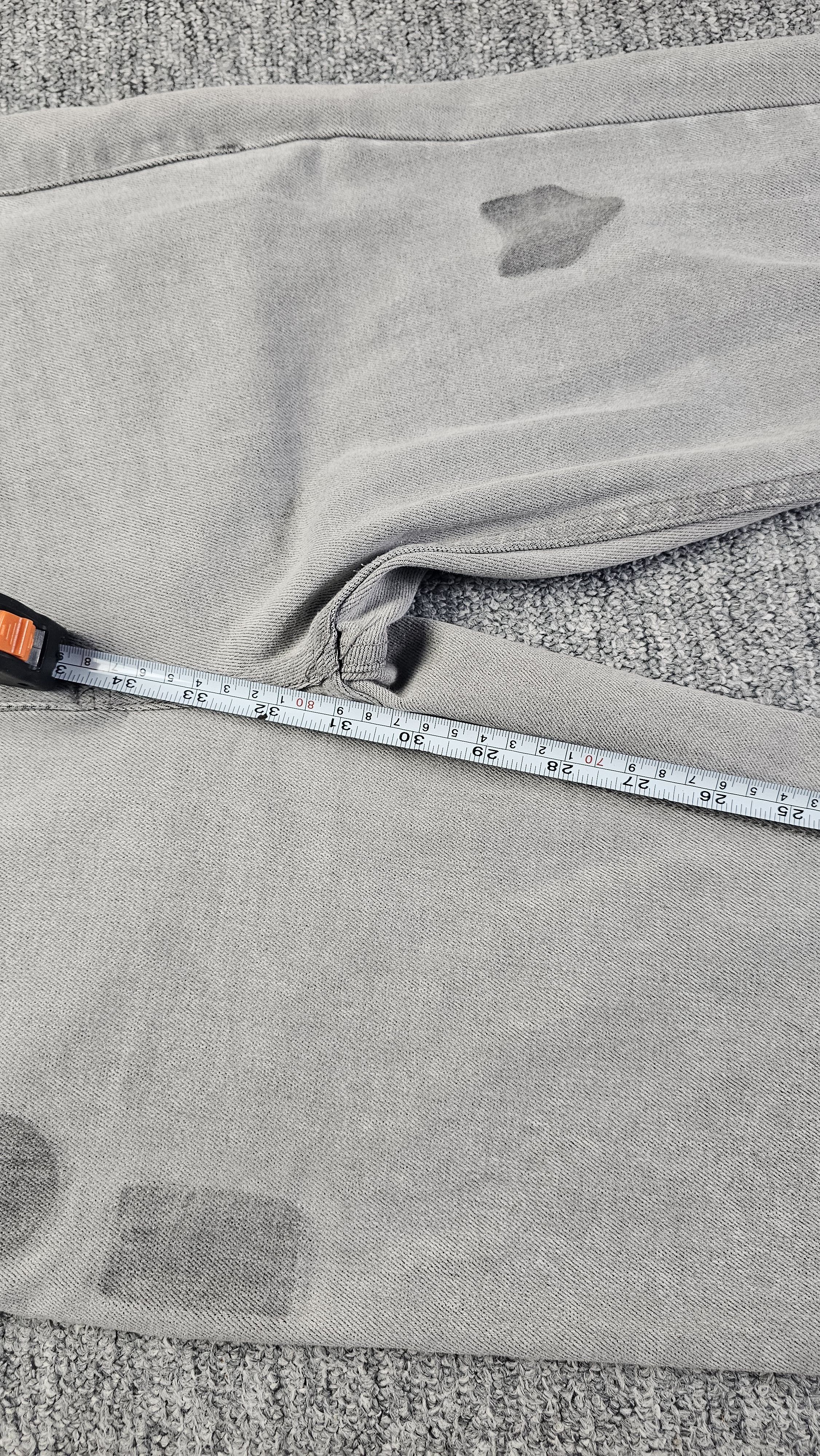 Levi's Levis 512 Slim Taper Jeans Women 29 Gray Heart Patch Y2K Size 29" - 14 Thumbnail