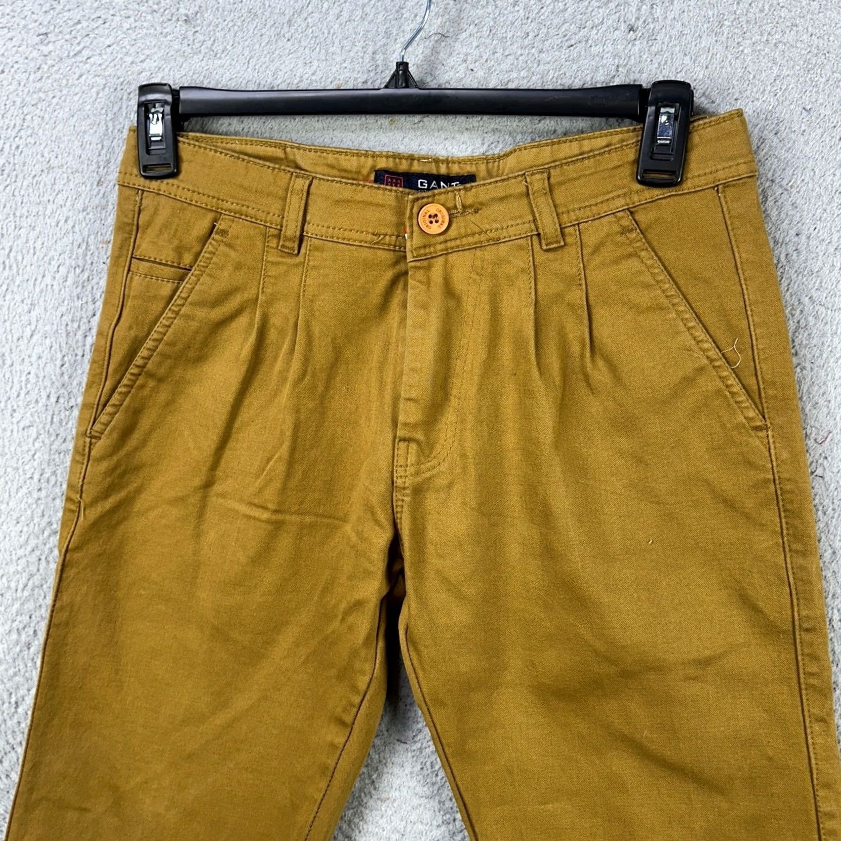Gant Gant Khaki Pants Men 34 Brown Slim Straight Chino Pocket Casual Classic Comfort Size US 34 / EU 50 - 3 Thumbnail