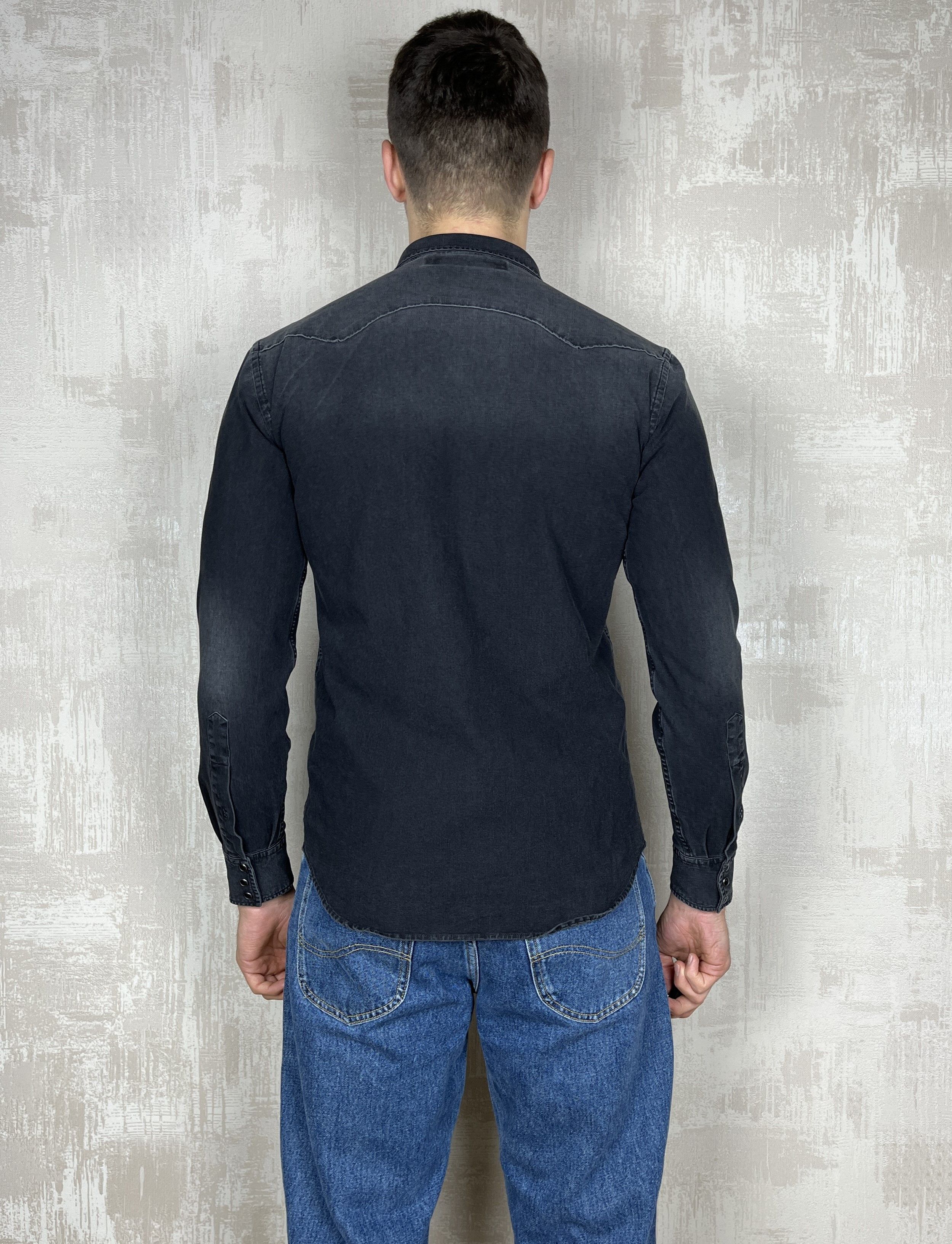 Replay Replay Hyperflex Western Pearl Snap Denim Shirt Slim Fit Size US M / EU 48-50 / 2 - 13 Thumbnail