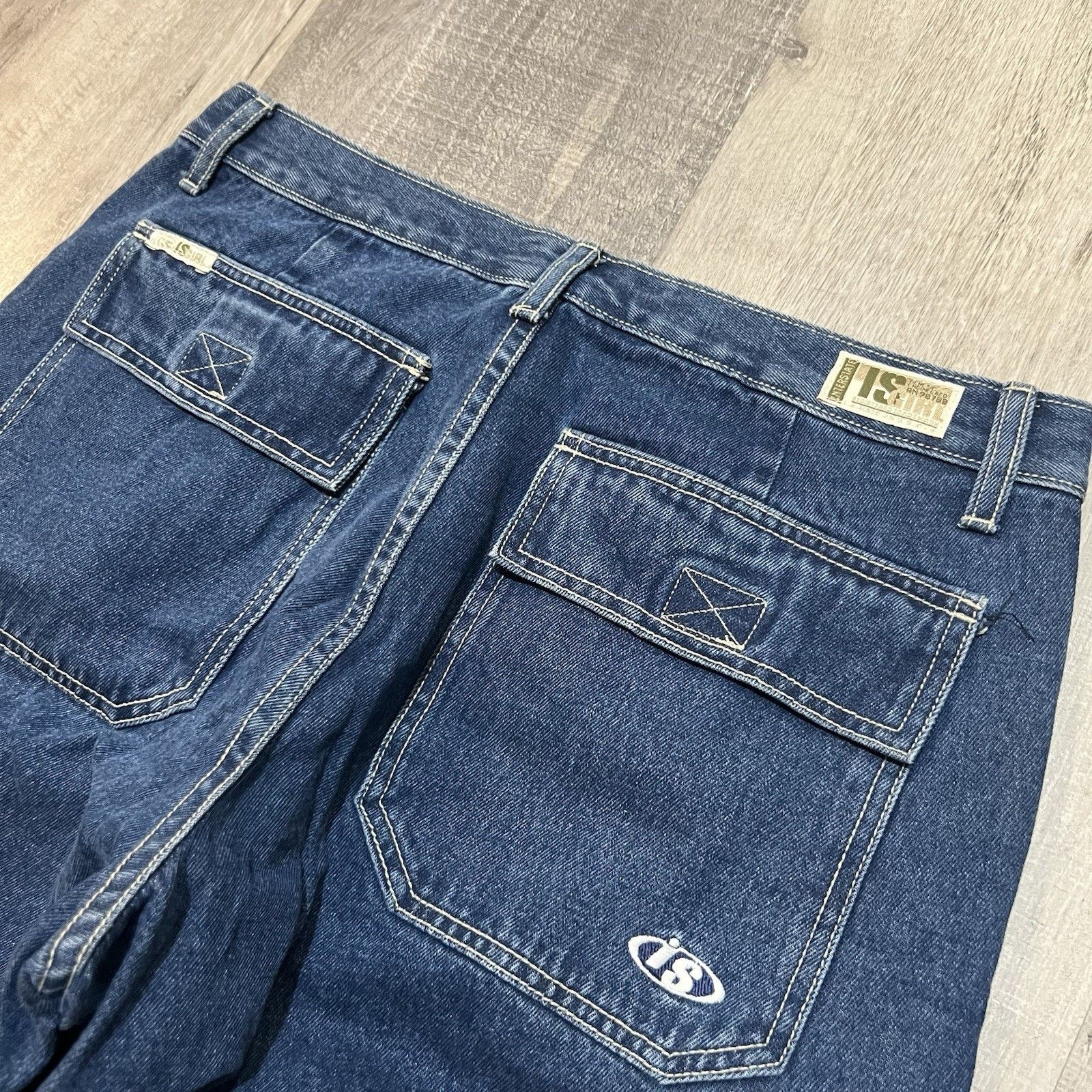Vintage VTG Interstate Denim IS GIRL Baggy Jeans Wide Leg USA Skater Size 32" / US 10 / IT 46 - 5 Thumbnail