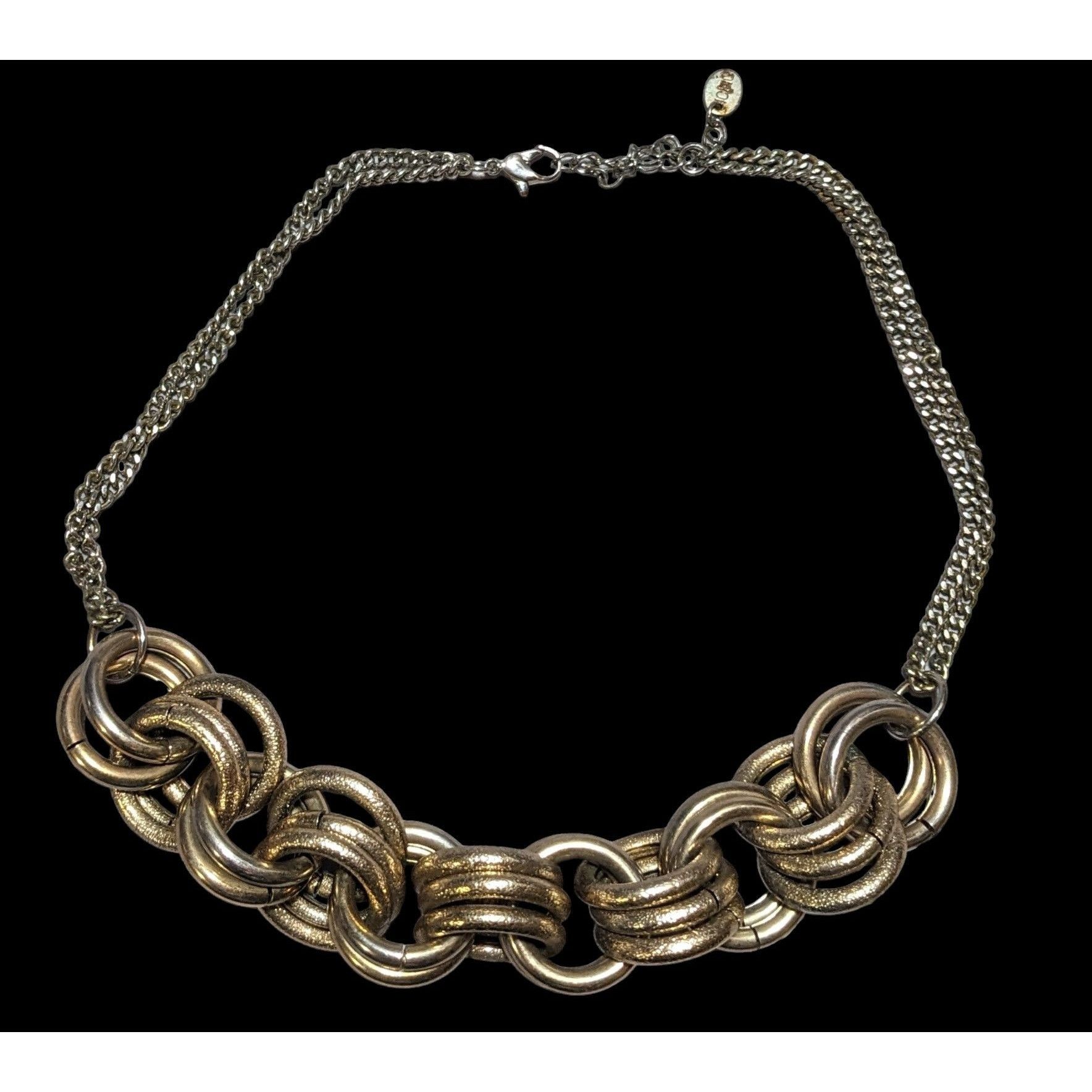 Other Icing Y2K Glam Chunky Gold Ring Necklace Size ONE SIZE - 1 Thumbnail