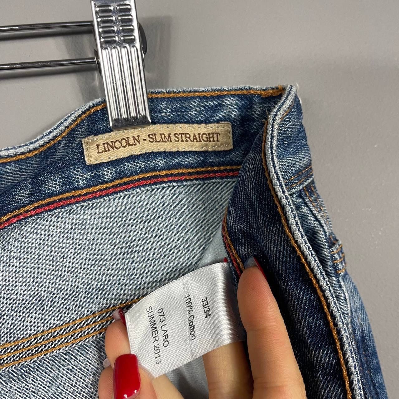Guess × Vintage Guess Premium Lincoln Distressed Patchwork Jeans - Size 33 Size US 33 - 6 Thumbnail