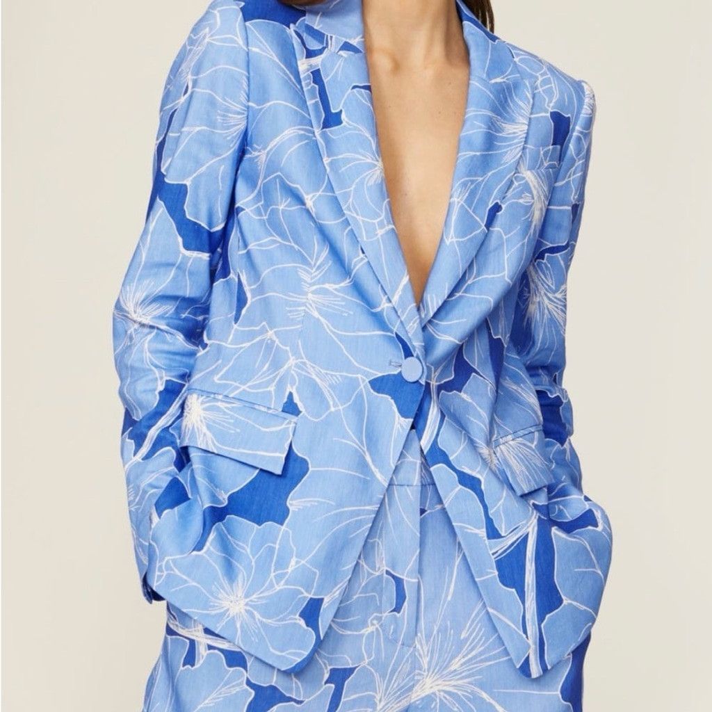 MILLY Milly Avery Waterlily Blazer Size S / US 4 / IT 40 - 1 Thumbnail