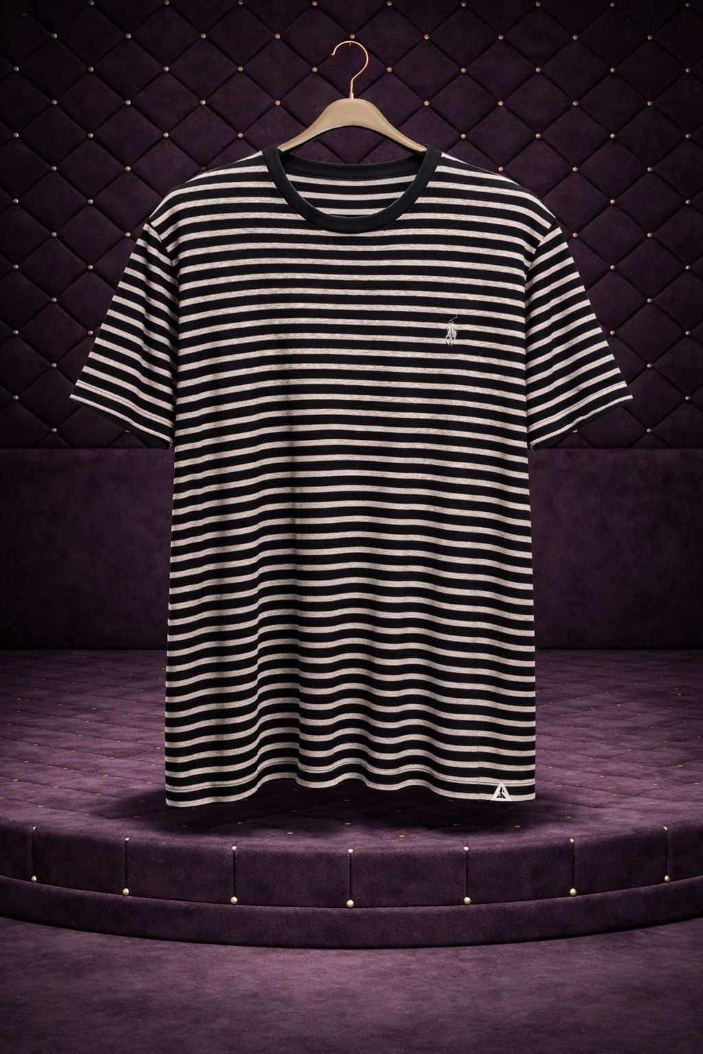 Other BLACK WHITE HORIZONTAL STRIPE S/S T SHIRT Size US L / EU 52-54 / 3 - 1 Thumbnail