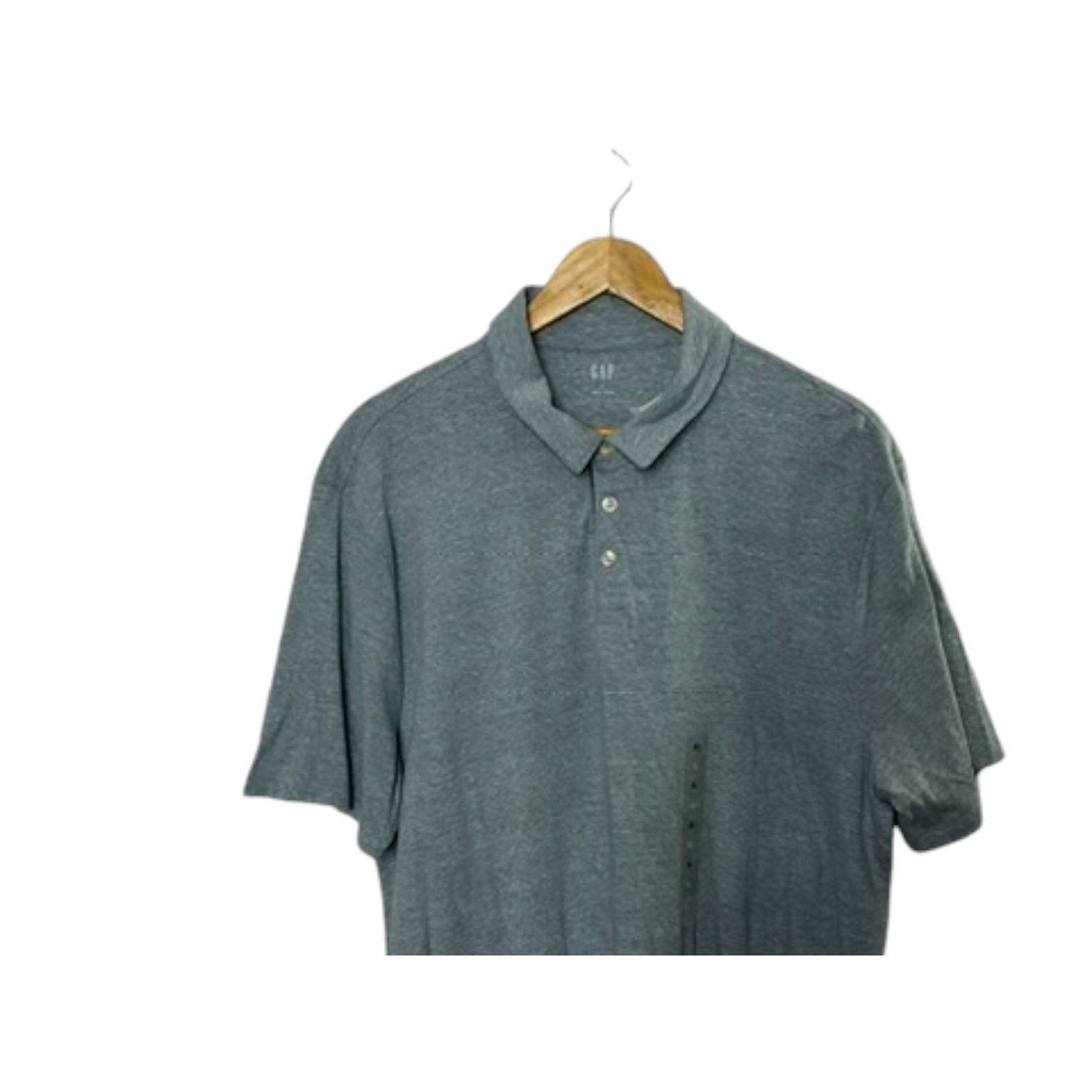 Gap Gap Blue Stripe Short Sleeve Cotton Blend Polo XL NWT Size US XL / EU 56 / 4 - 3 Thumbnail