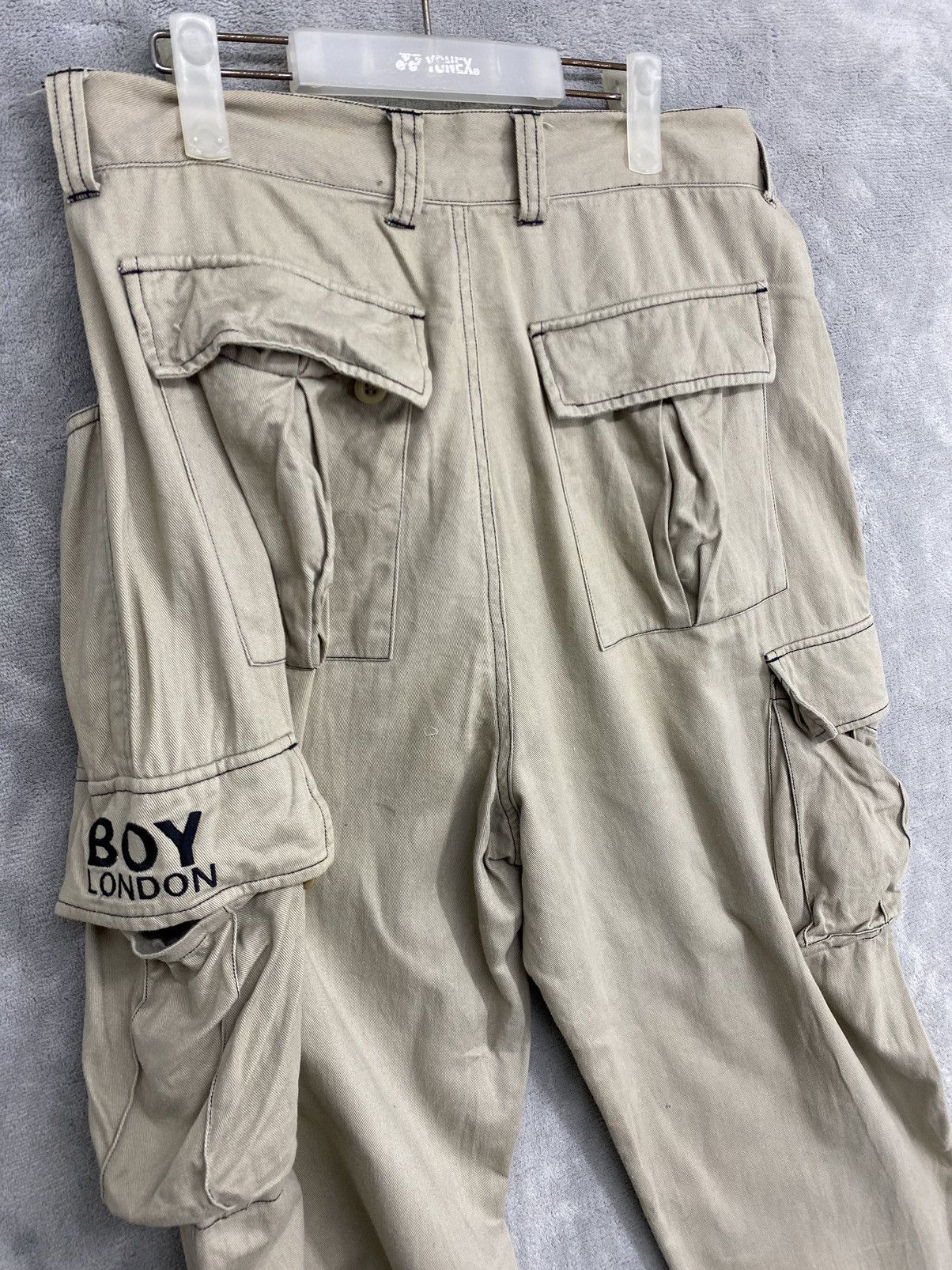 Boy London × Japanese Brand × Vintage Vintage 90s Boy London Travis Style Baggy Cargo Pants Size US 33 - 9 Thumbnail