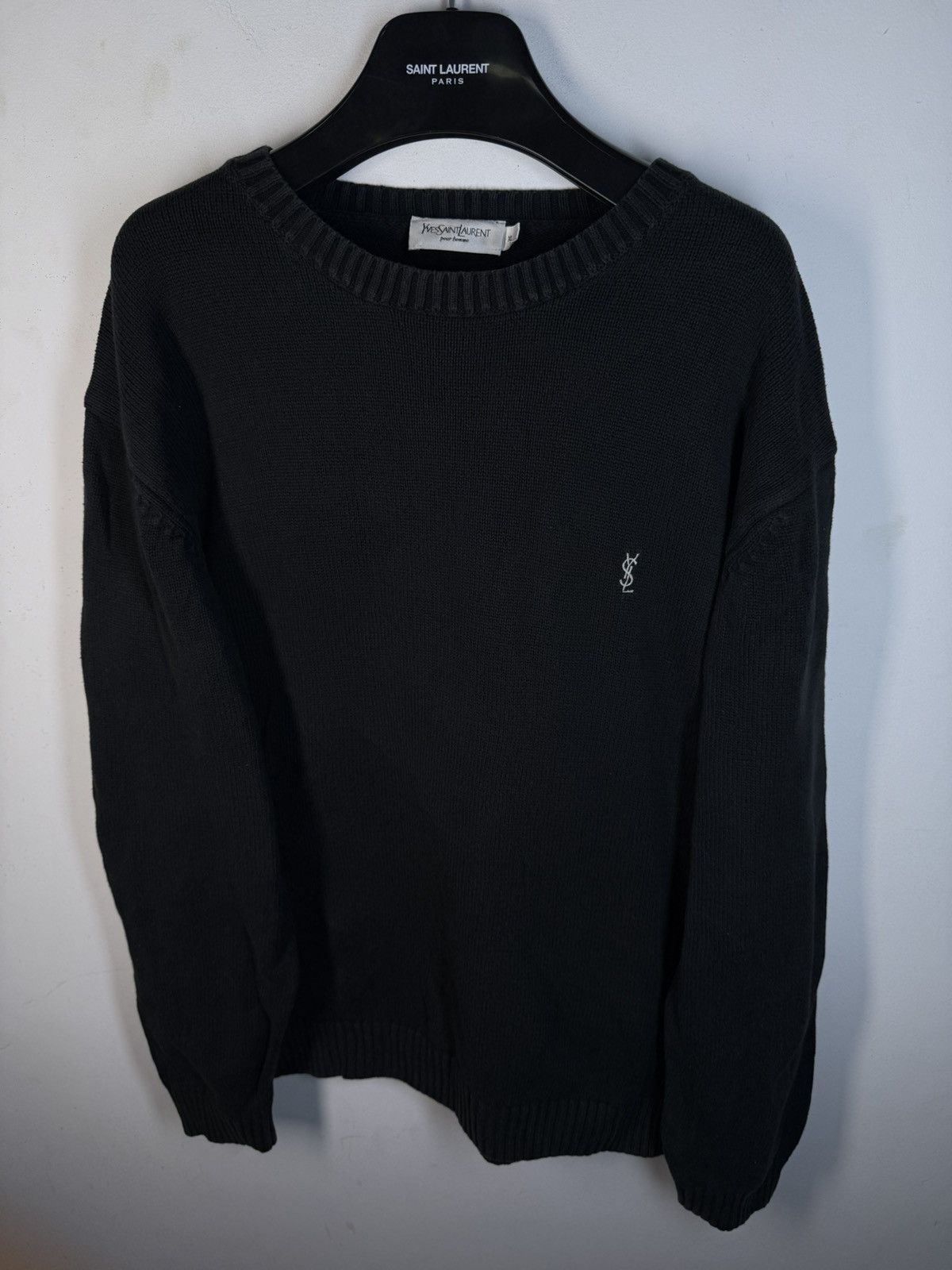 Yves Saint Laurent Black YSL Sweater Knit Size US XL / EU 56 / 4 - 8 Thumbnail