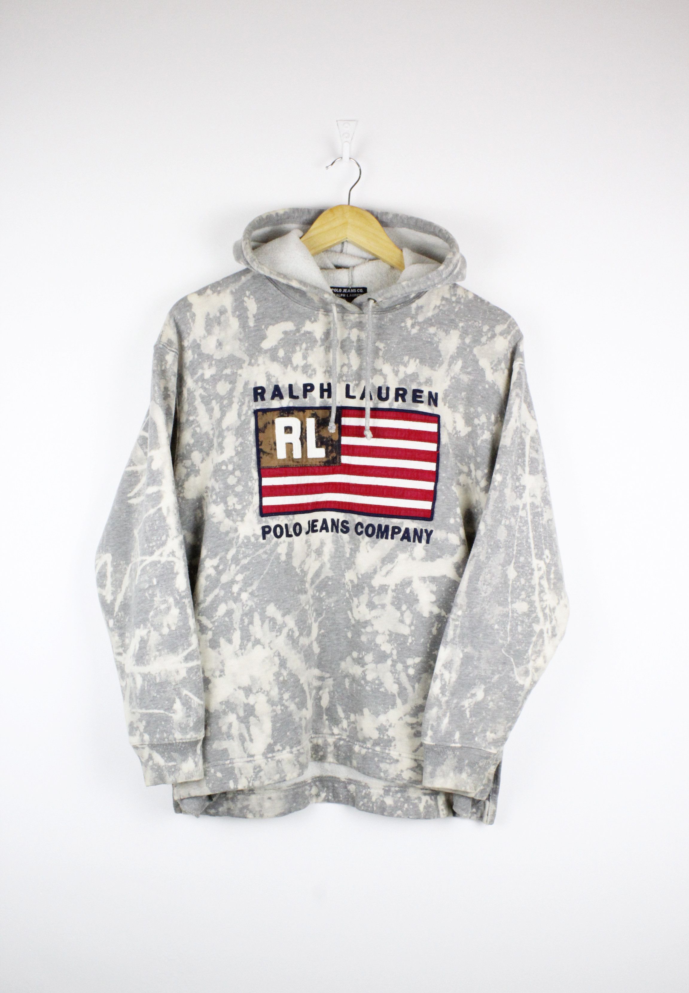 Polo Ralph Lauren Vintage Polo Jeans by Ralph Lauren Logo Tie Dye Hoodie 90s Size US S / EU 44-46 / 1 - 1 Thumbnail