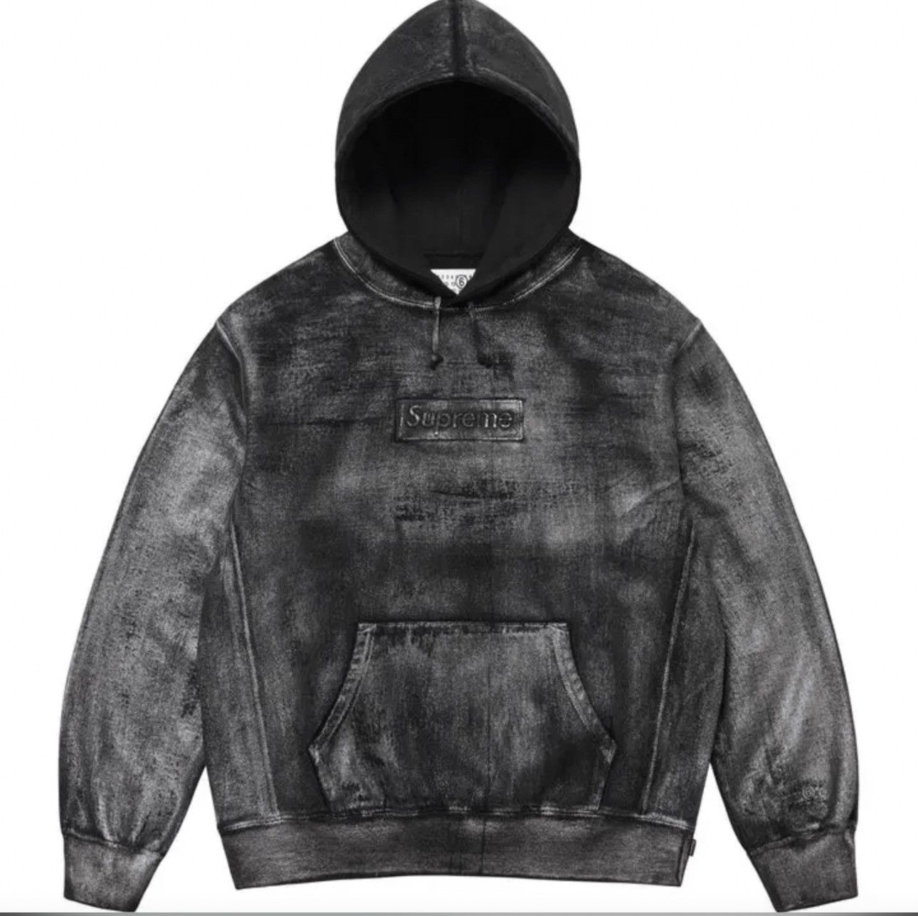 image of Mm6 Maison Margiela Hoodie in Black, Men's (Size Large)