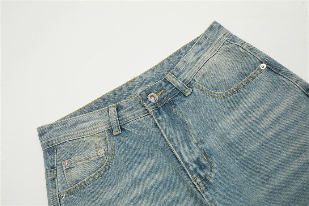 Japanese Brand × Jean Light blue vintage distressed loose casual washed jeans Size US 32 / EU 48 - 5 Thumbnail