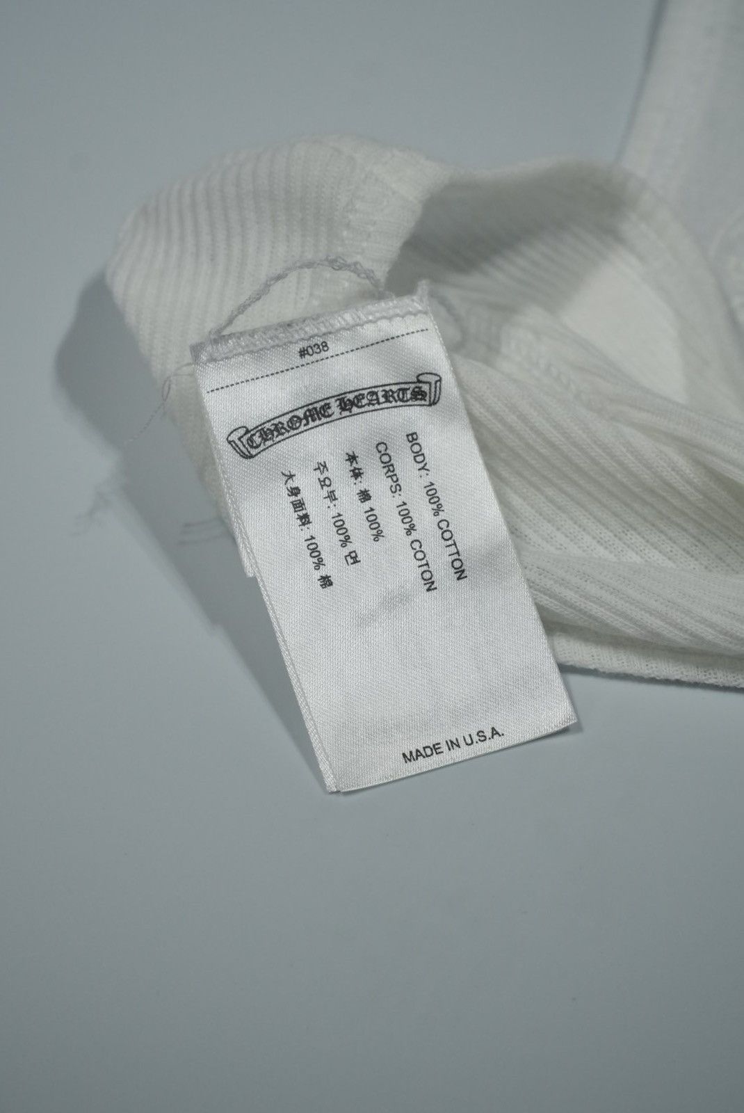 Chrome Hearts Chrome Hearts T-Bar Rib Tank Top Size US XL / EU 56 / 4 - 9 Thumbnail