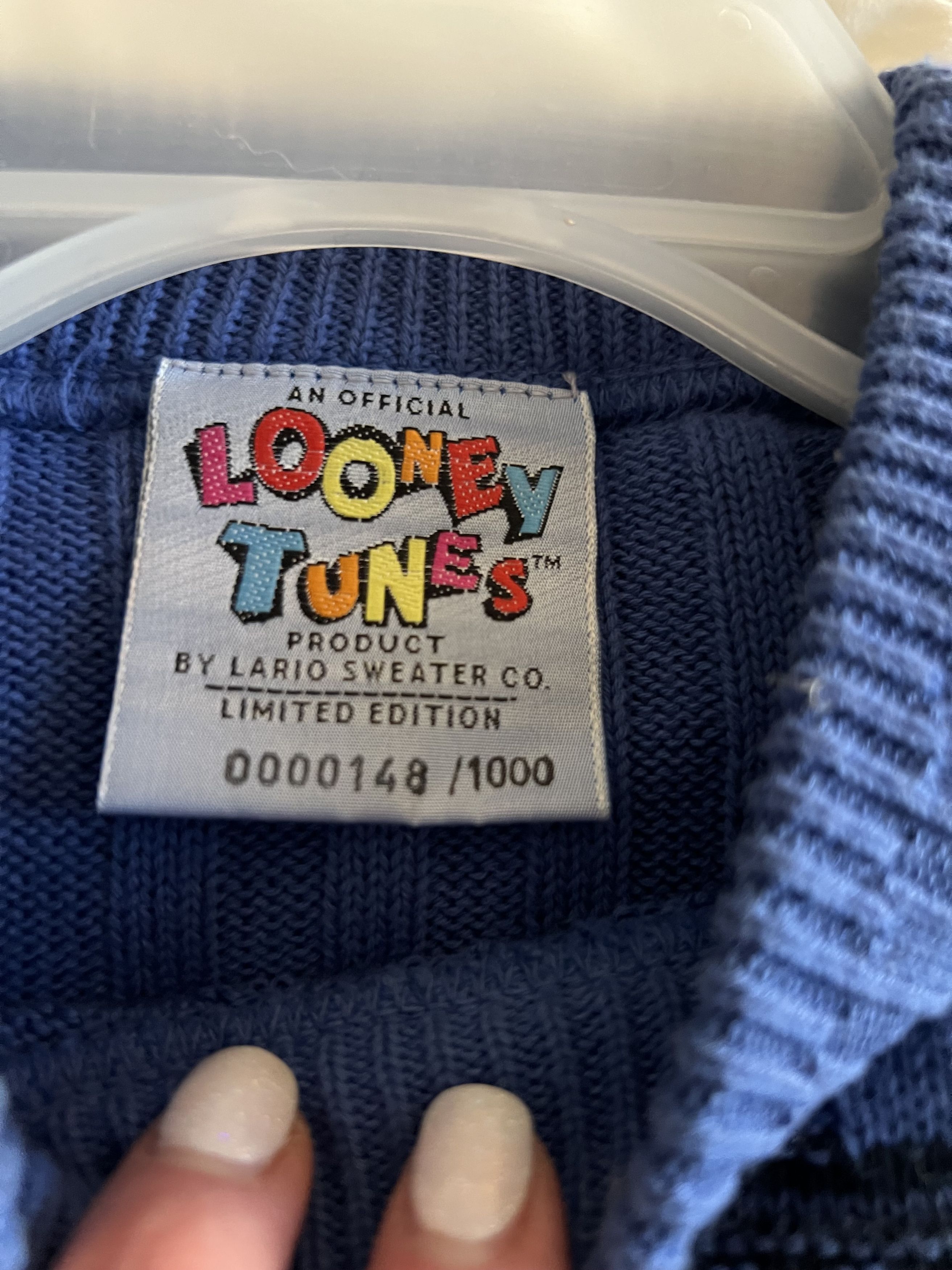 Disney × Mickey Unlimited × Vintage Vintage LOONEY TUNES X Lario Sweater Co Knit Sweater Golf Size US M / EU 48-50 / 2 - 3 Thumbnail
