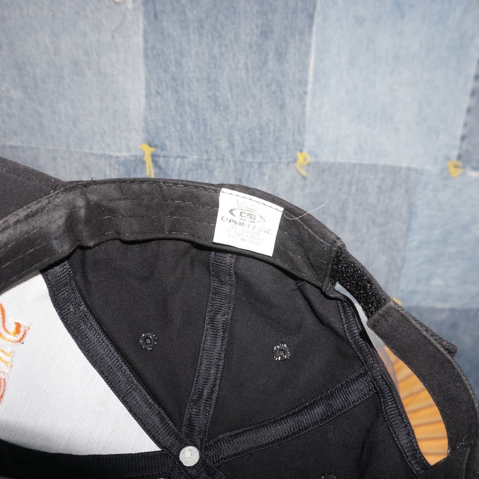 Harley Davidson OSFA- Vintage / Y2K 00's Flame Embroidered Black Sturgis Hat Size ONE SIZE - 6 Thumbnail