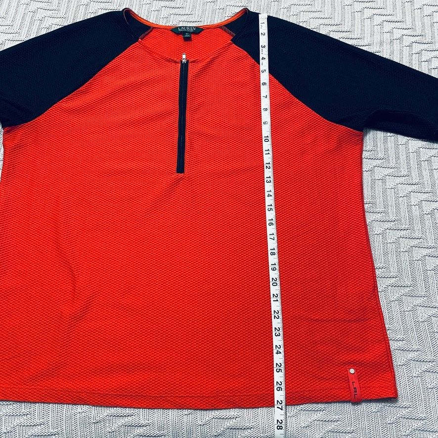 Lauren Ralph Lauren Lauren Ralph Lauren orange waffle quarter zip Size XXL / US 16-18 / IT 52-54 - 6 Thumbnail