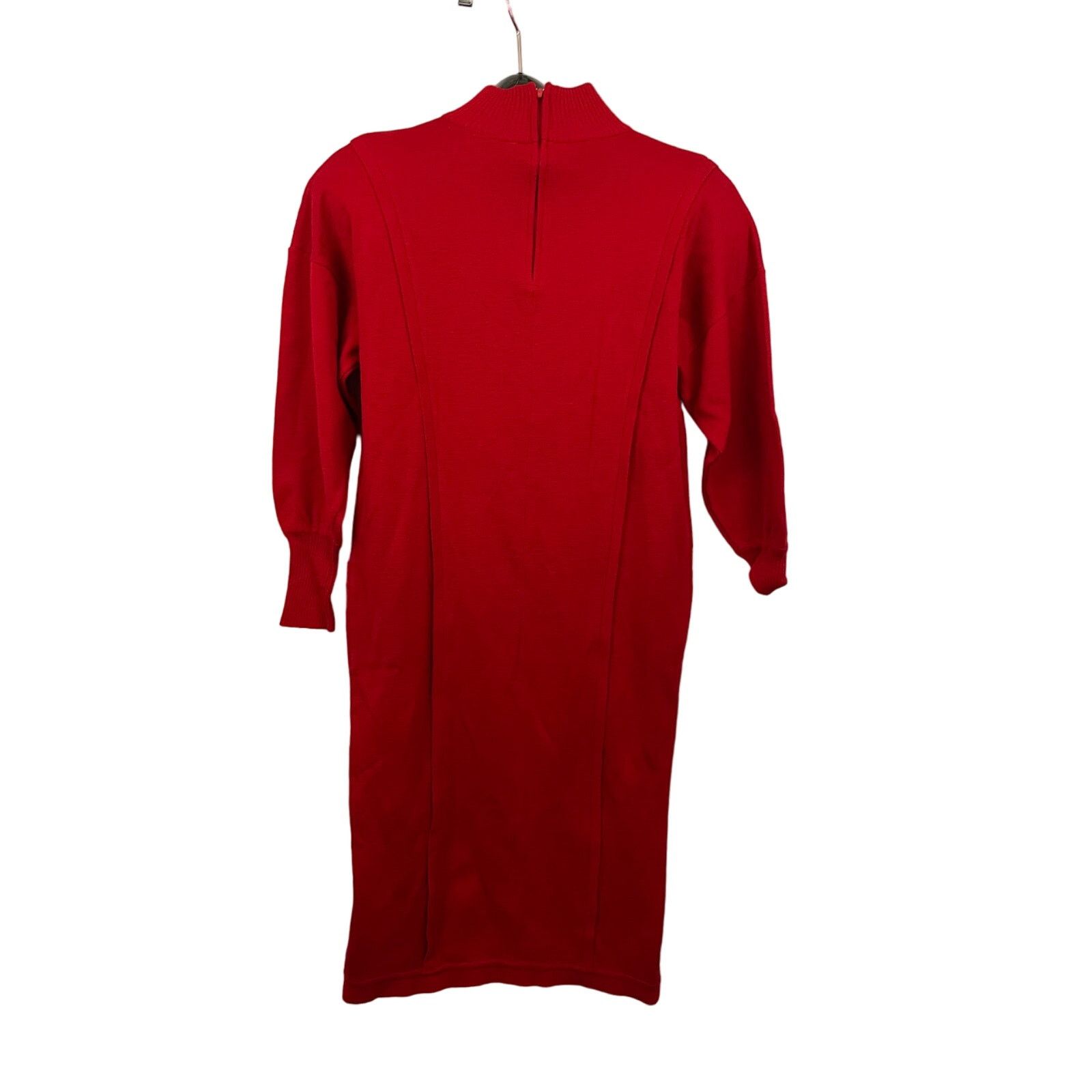 Saks Fifth Avenue VTG Saks Fifth Avenue Red Wool Blend Dress Women's Sz 10 Size L / US 10 / IT 46 - 2 Thumbnail