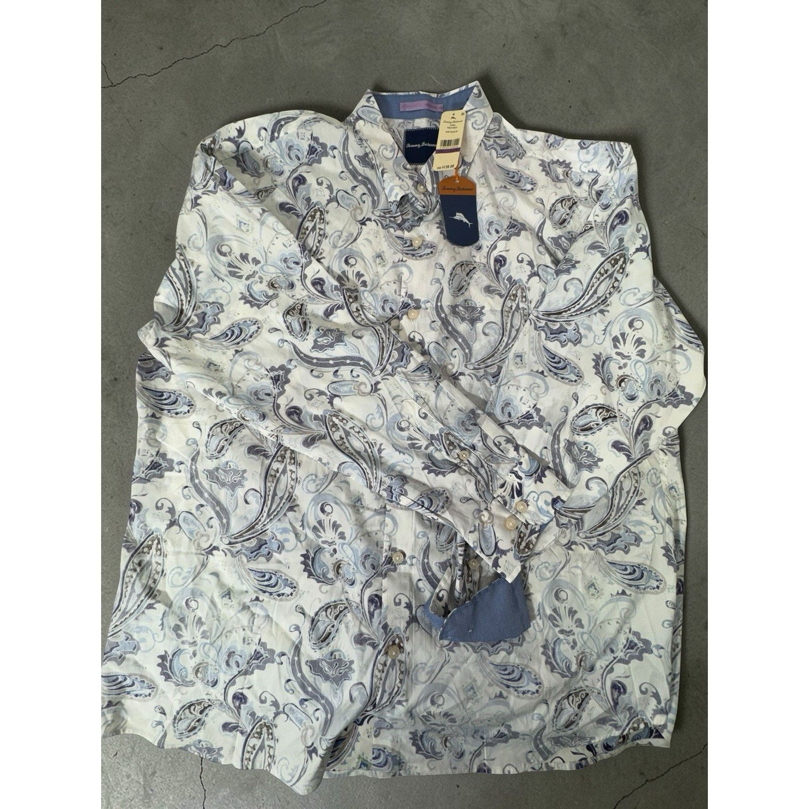 Tommy Bahama Tommy Bahama Men Shirt Reverse Print Paulo Paisley XXL NWT Size US XXL / EU 58 / 5 - 3 Thumbnail