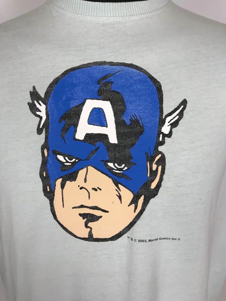 Band Tees × Marvel Comics × Vintage Vintage marvel tee captain America 2003 Size US L / EU 52-54 / 3 - 3 Thumbnail