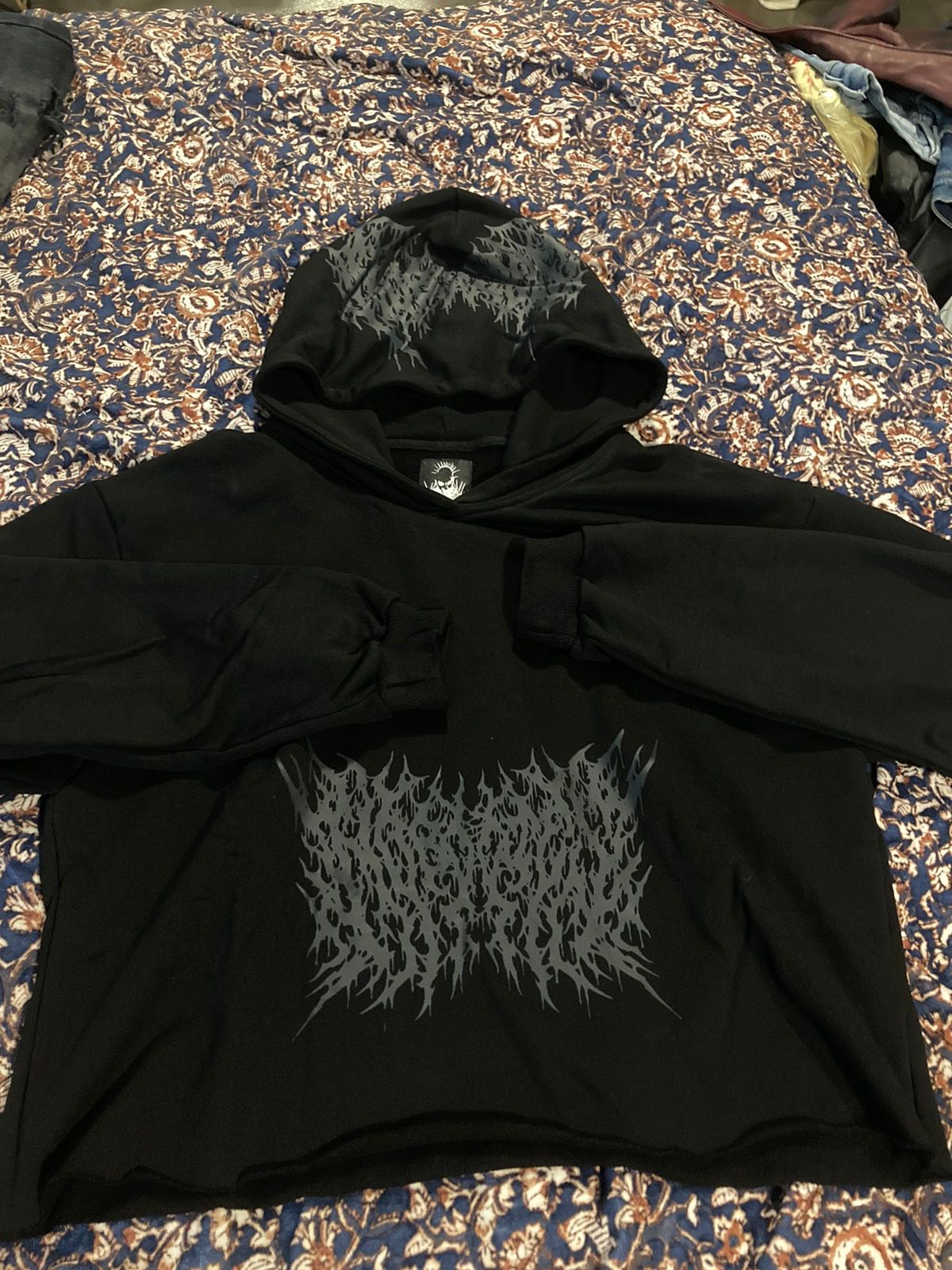 Pre-owned Archival Clothing X Hysteric Glamour “chaos Metal Hoodie” Society De Nobodies In Black