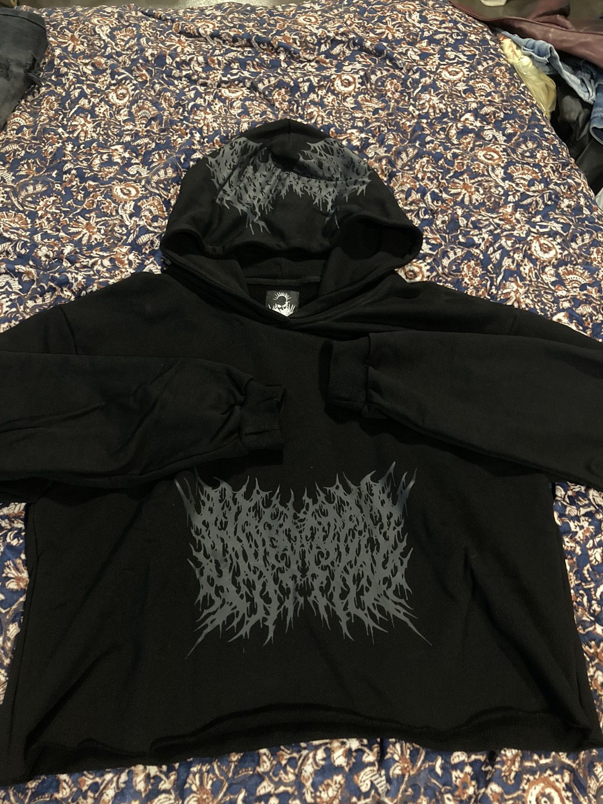 image of Archival Clothing x Hysteric Glamour “Chaos Metal Hoodie” Society De Nobodies in Black (Size Medium