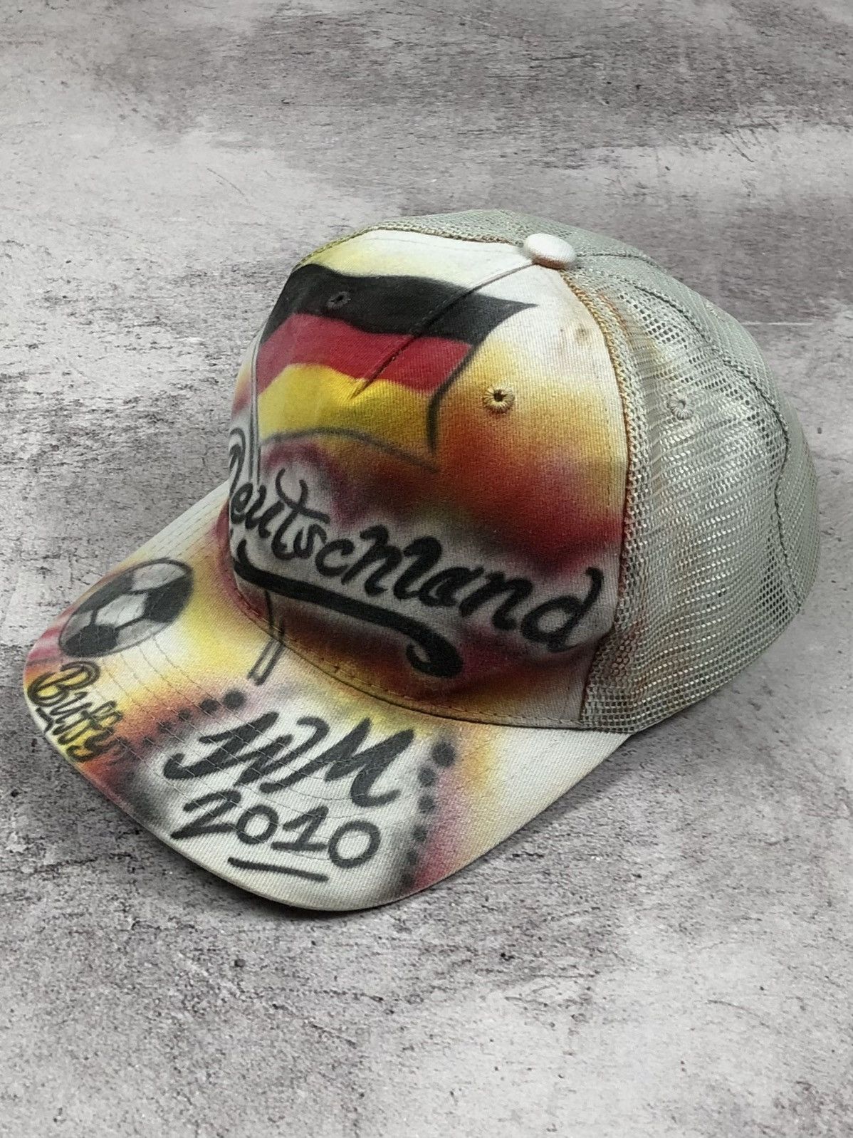 Vintage 1Of1 Vintage 2010 Deutschland WM Aerograph Cap by Buffy Size ONE SIZE - 1 Thumbnail