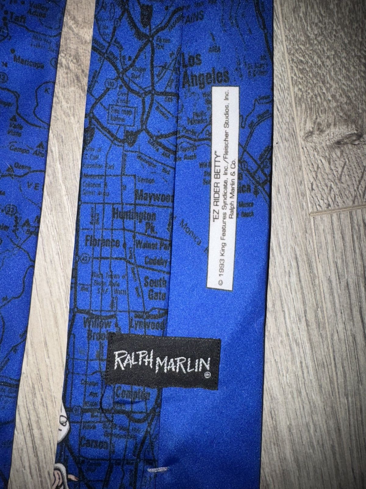 Ralph Marlin VINTAGE 1993 - EZ Rider Betty Boop Ralph Marlin Tie Size ONE SIZE - 5 Thumbnail