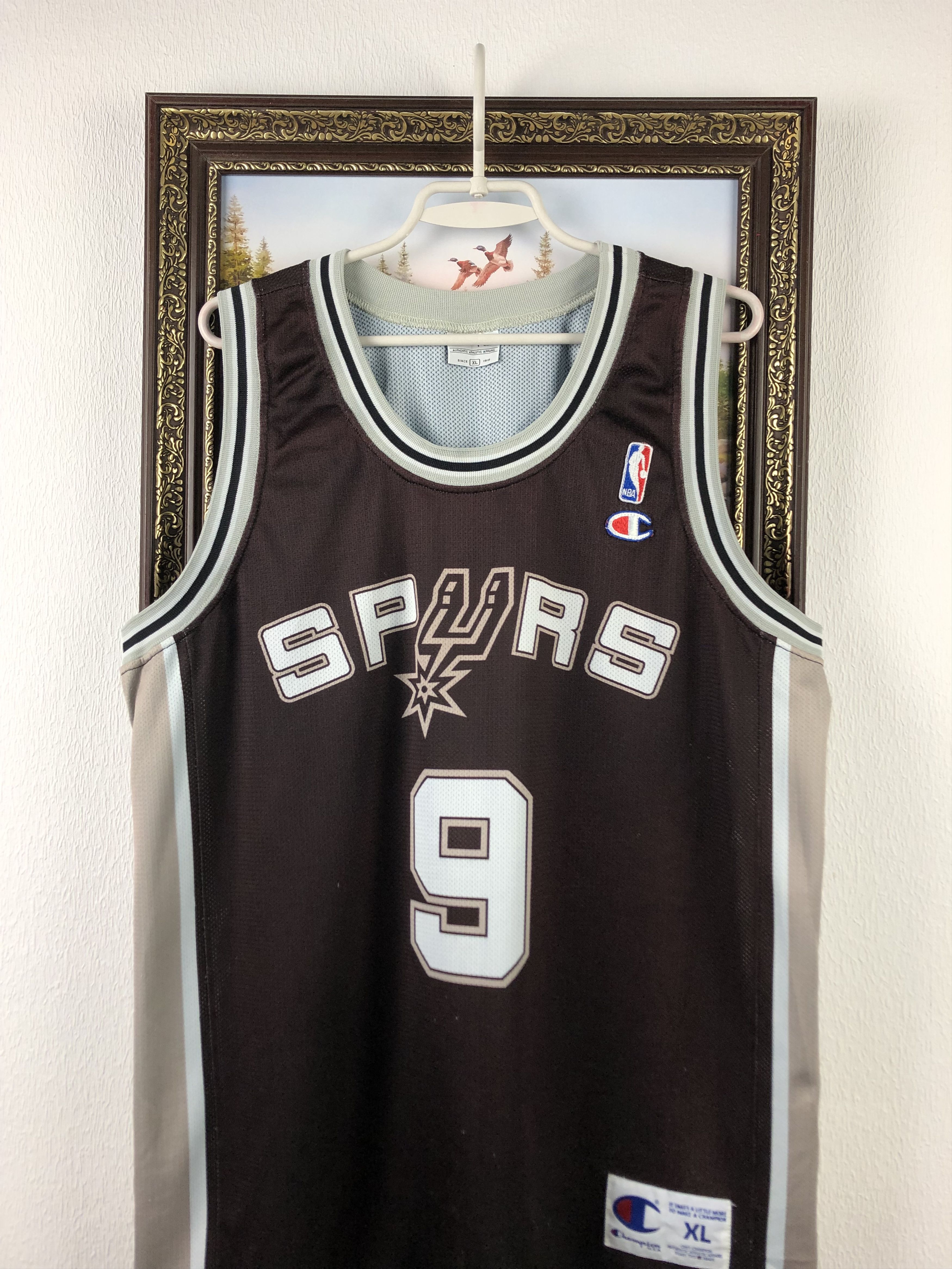 Champion Vintage San Antonio Spurs Parker Champion Authentic Jersey Size US XL / EU 56 / 4 - 2 Thumbnail