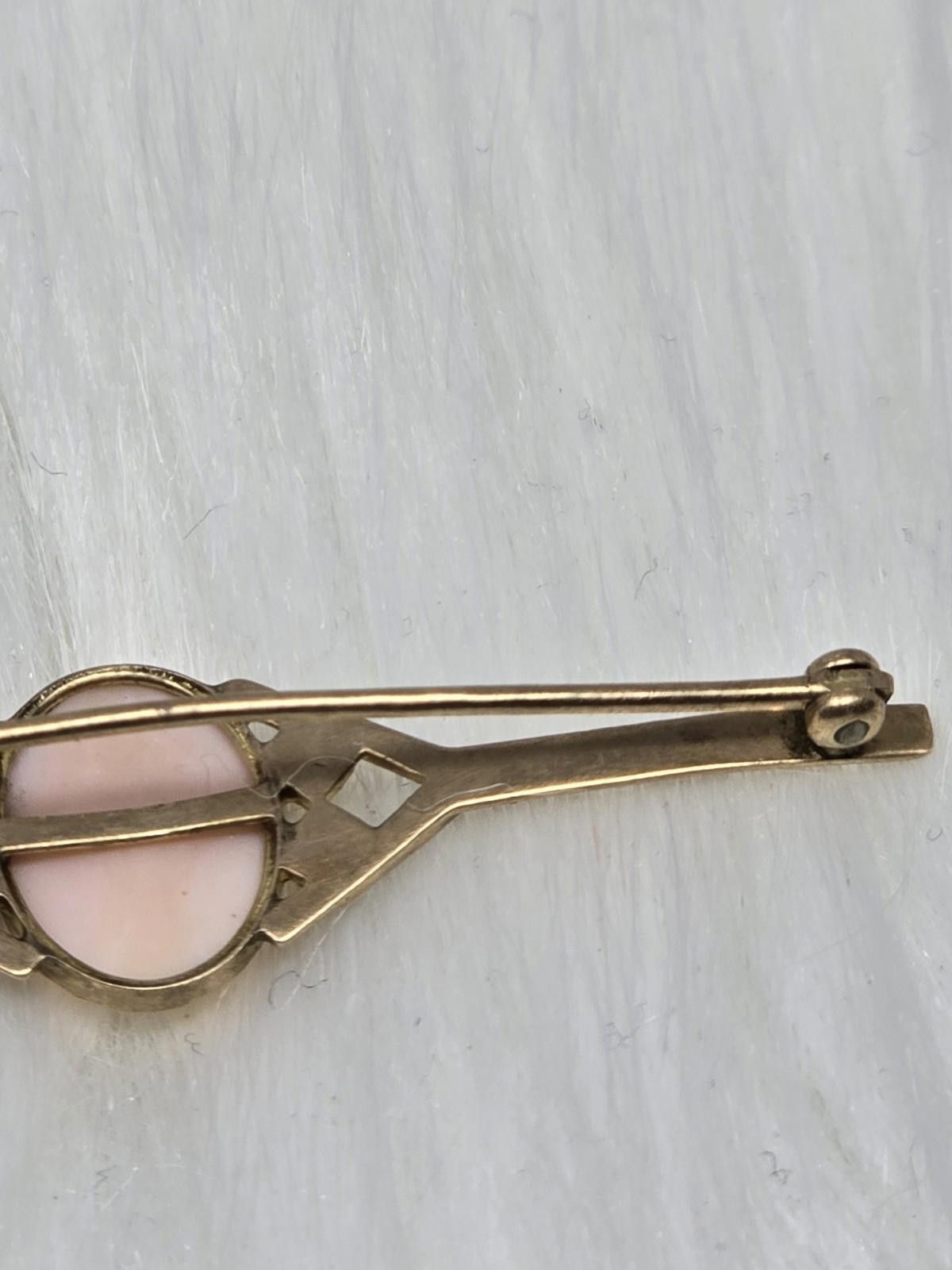 Other Antique Victorian 10k Gold Carved Cameo Brooch Pin 2.5g Size ONE SIZE - 6 Thumbnail