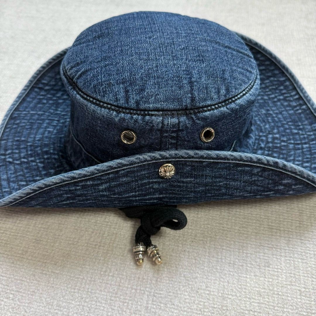 Chrome Hearts Chrome Hearts Bucket Denim Hat with Silver Buttons Size ONE SIZE - 3 Thumbnail