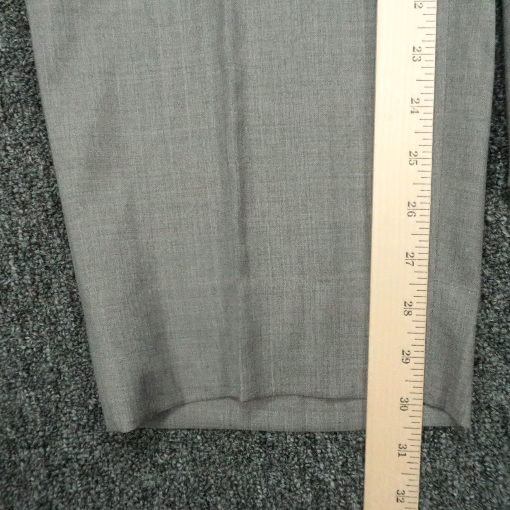 Peter Millar Peter Millar Pants Men 42x31 Gray Wool Chino Trousers Flat Front Straight Business Casual Size US 42 / EU 58 - 7 Thumbnail