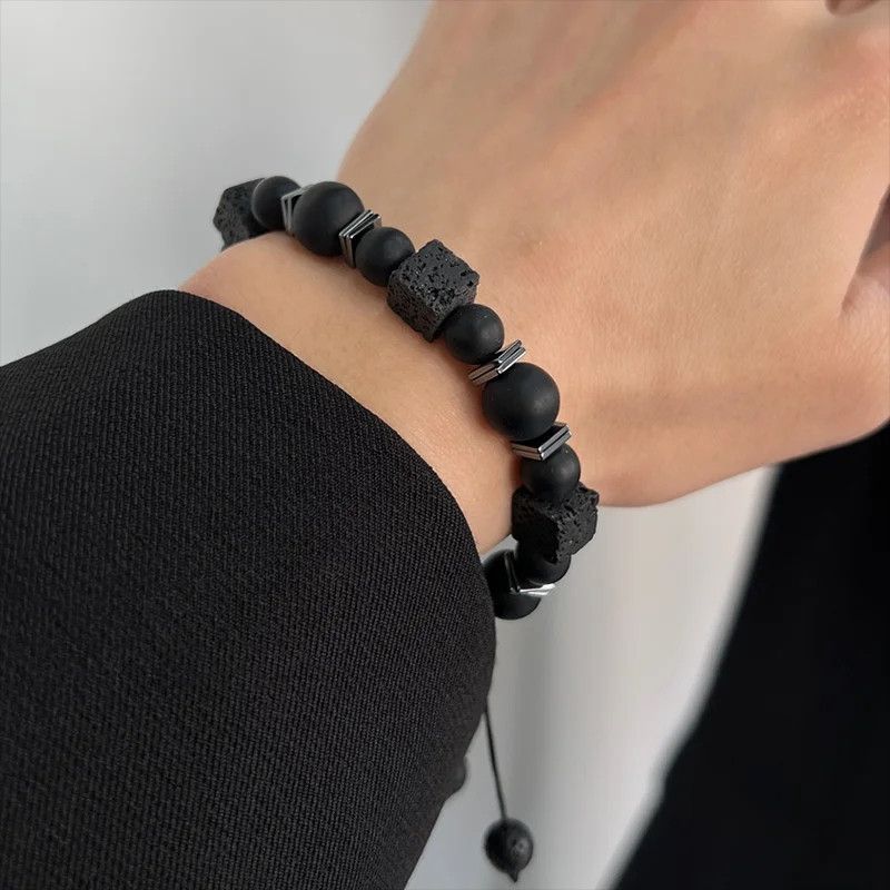 Other Natural Stone Beaded Adjustable Bracelet Size ONE SIZE - 2 Thumbnail