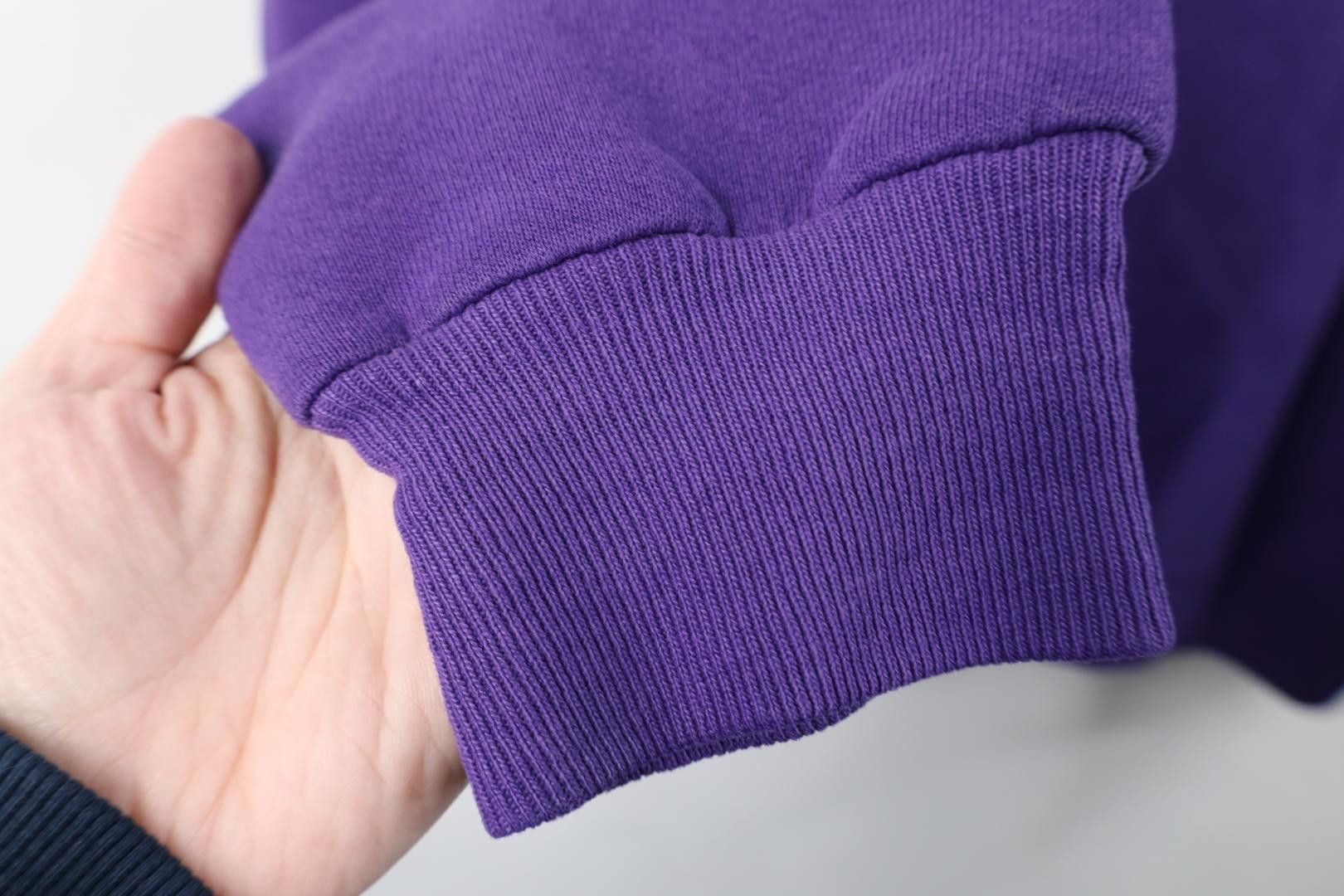 Vintage Vintage 90s Streetwear Heavyweight Sweatshirt Purple USA Size XL / US 12-14 / IT 48-50 - 9 Thumbnail