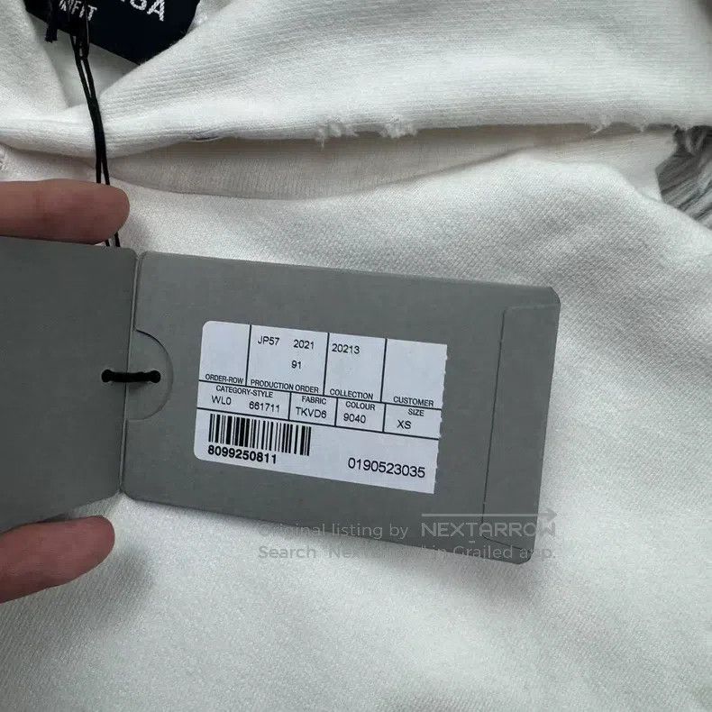 Balenciaga Balenciaga Mosaic Blurred Sweatshirt, White Size US XS / EU 42 / 0 - 6 Thumbnail