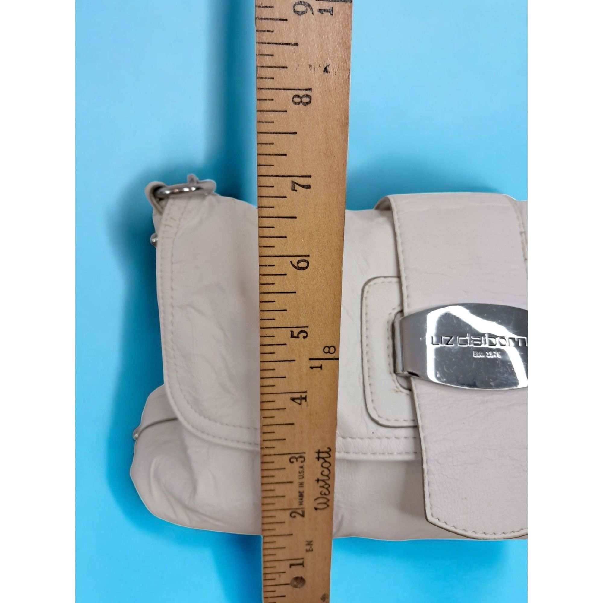 Other Liz Claiborne White Faux Leather Shoulder Bag Size ONE SIZE - 19 Thumbnail