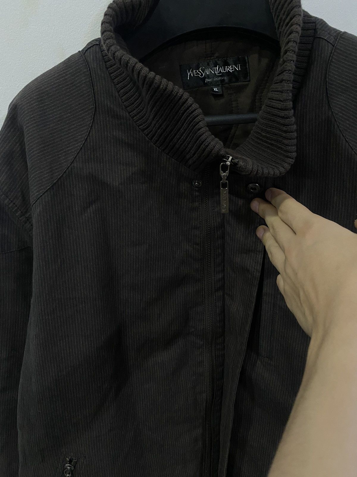 Yves Saint Laurent Warm YSL Jacket Brown Winter/Autumn/Spring Vintage Bomber Size US XL / EU 56 / 4 - 10 Thumbnail