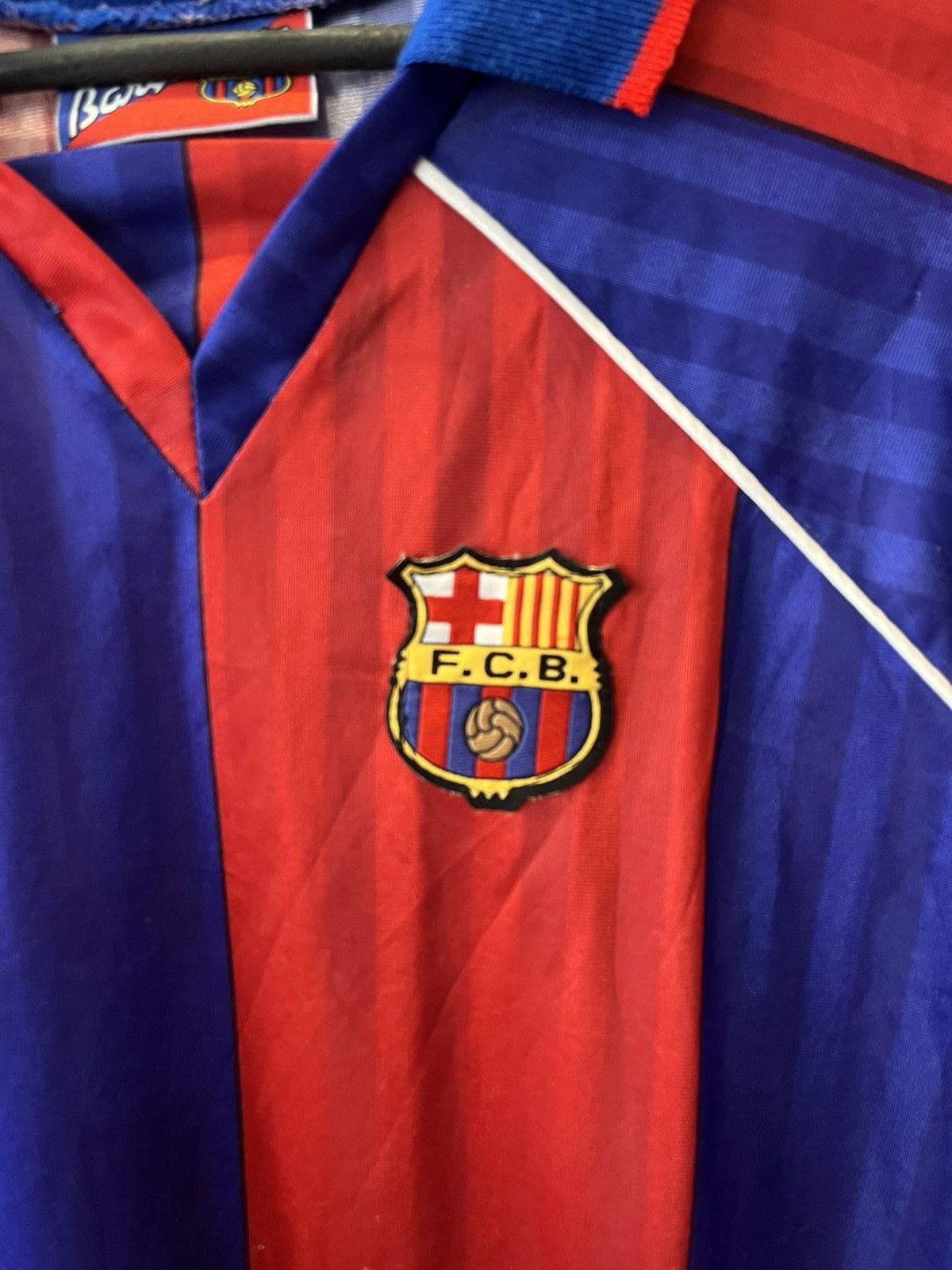 Vintage FC BARCELONA Vintage Romario #10 Football Soccer Jersey Size US L / EU 52-54 / 3 - 5 Thumbnail